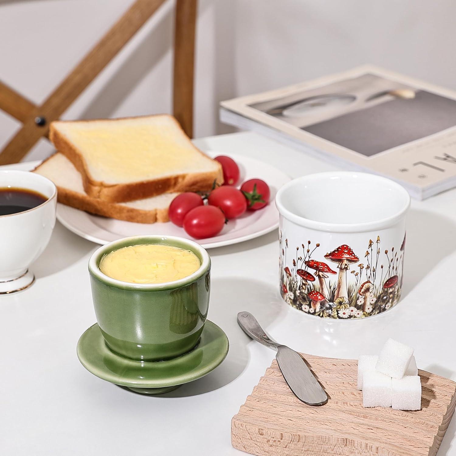 Crock de Mantequilla de Champiñón Fungi Fun 0.68 kg Cerámica