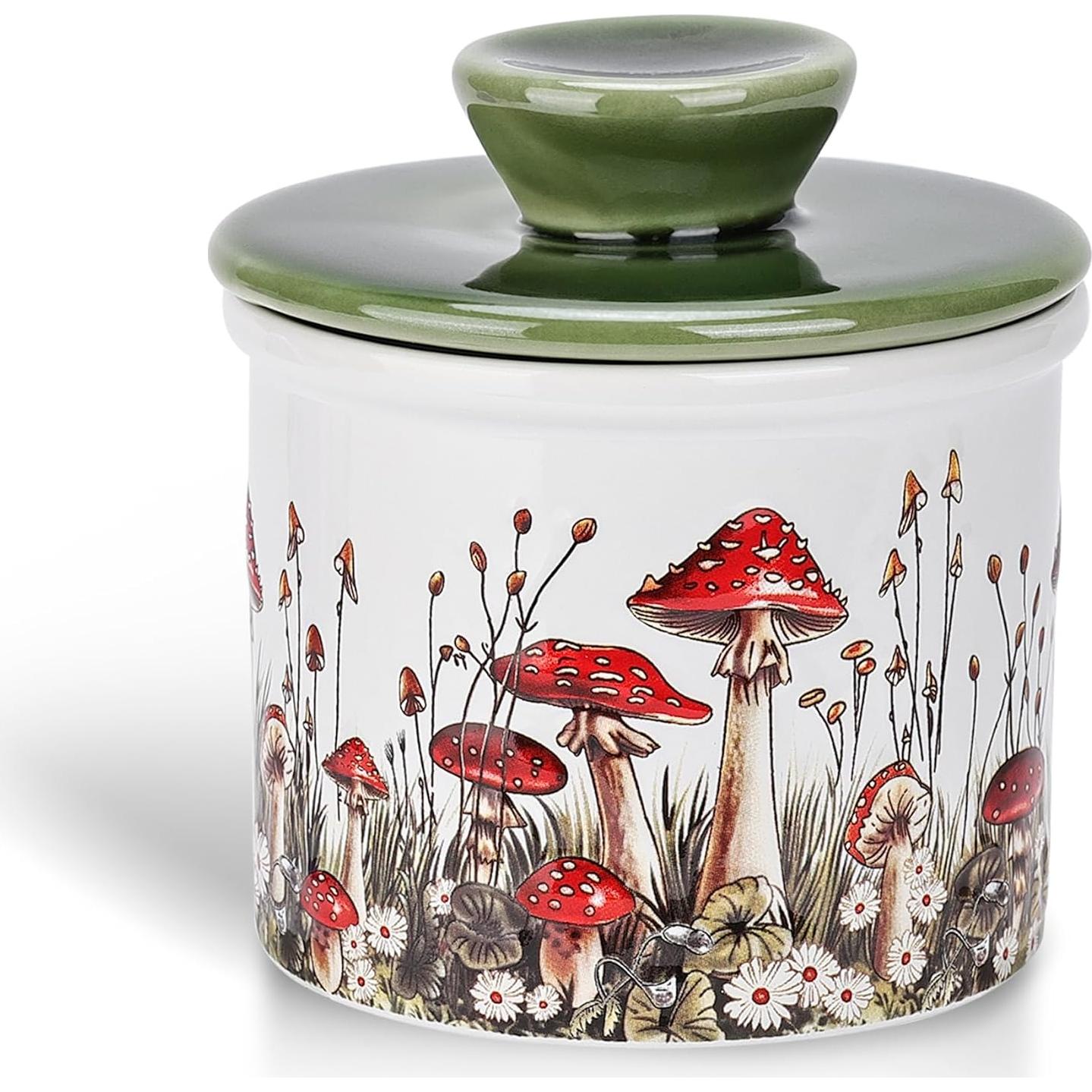 Crock de Mantequilla de Champiñón Fungi Fun 0.68 kg Cerámica