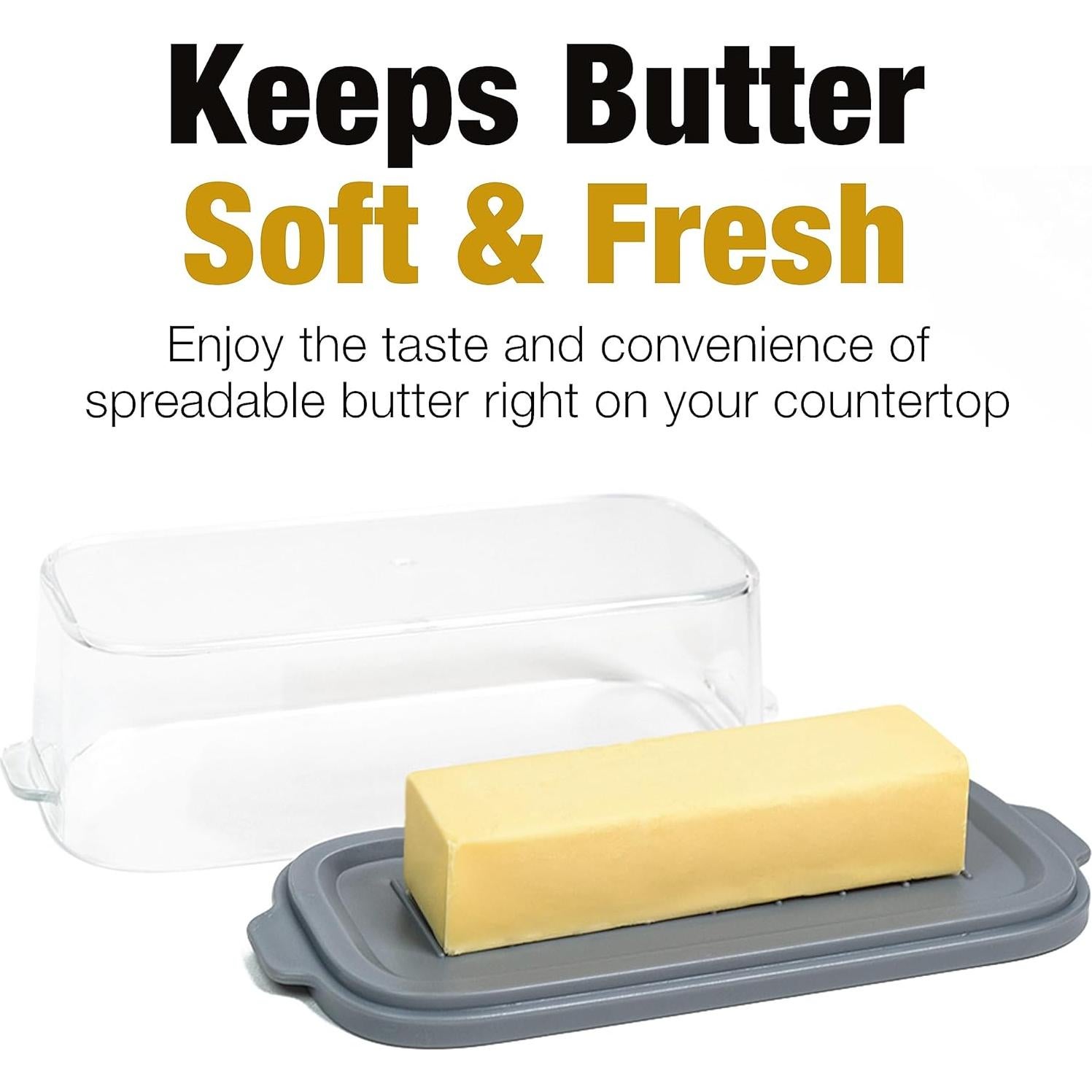 Mantequillera Grande Eparé con Tapa - Plástico Libre de BPA