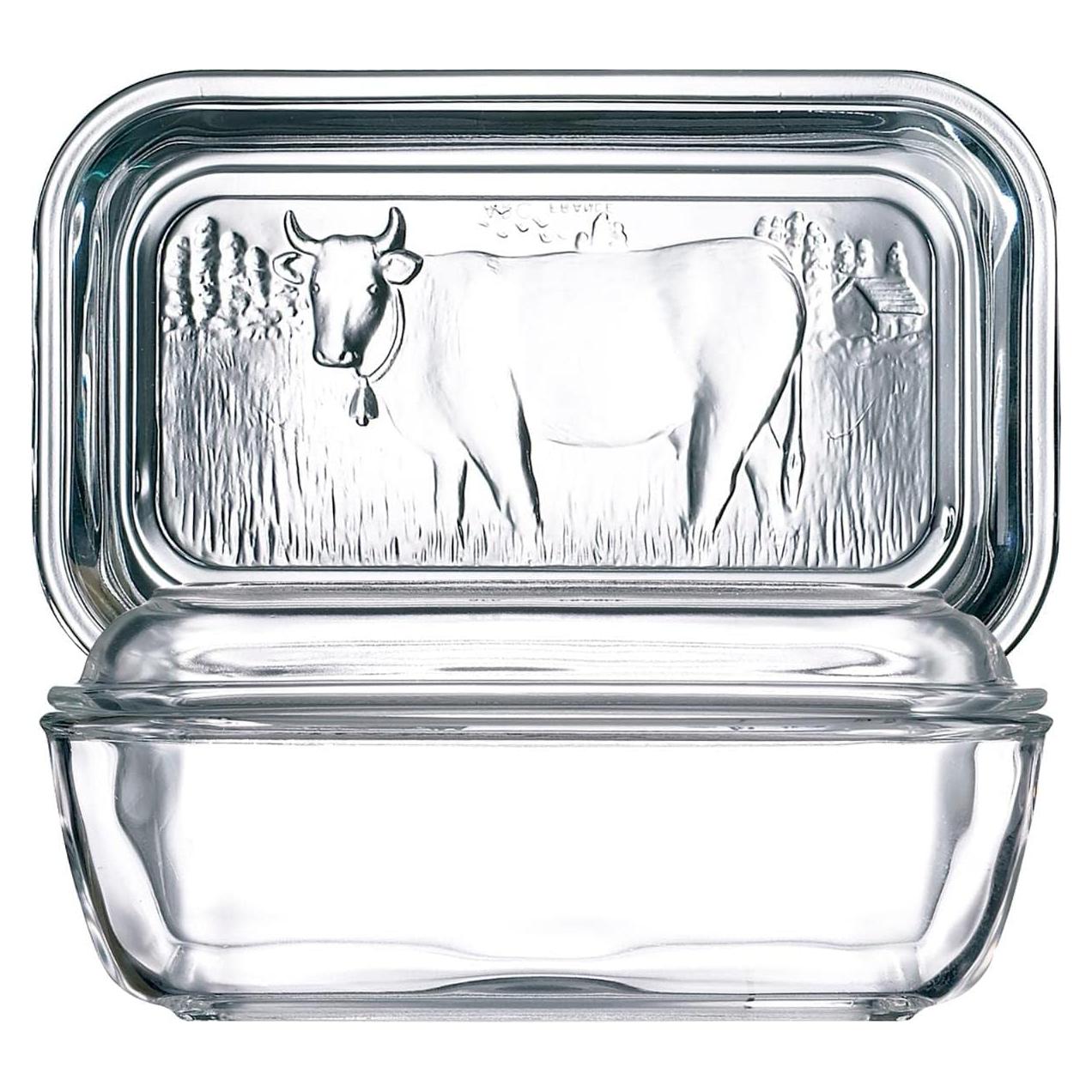 Plato de Mantequilla Luminarc de Vidrio Templado 0.45kg