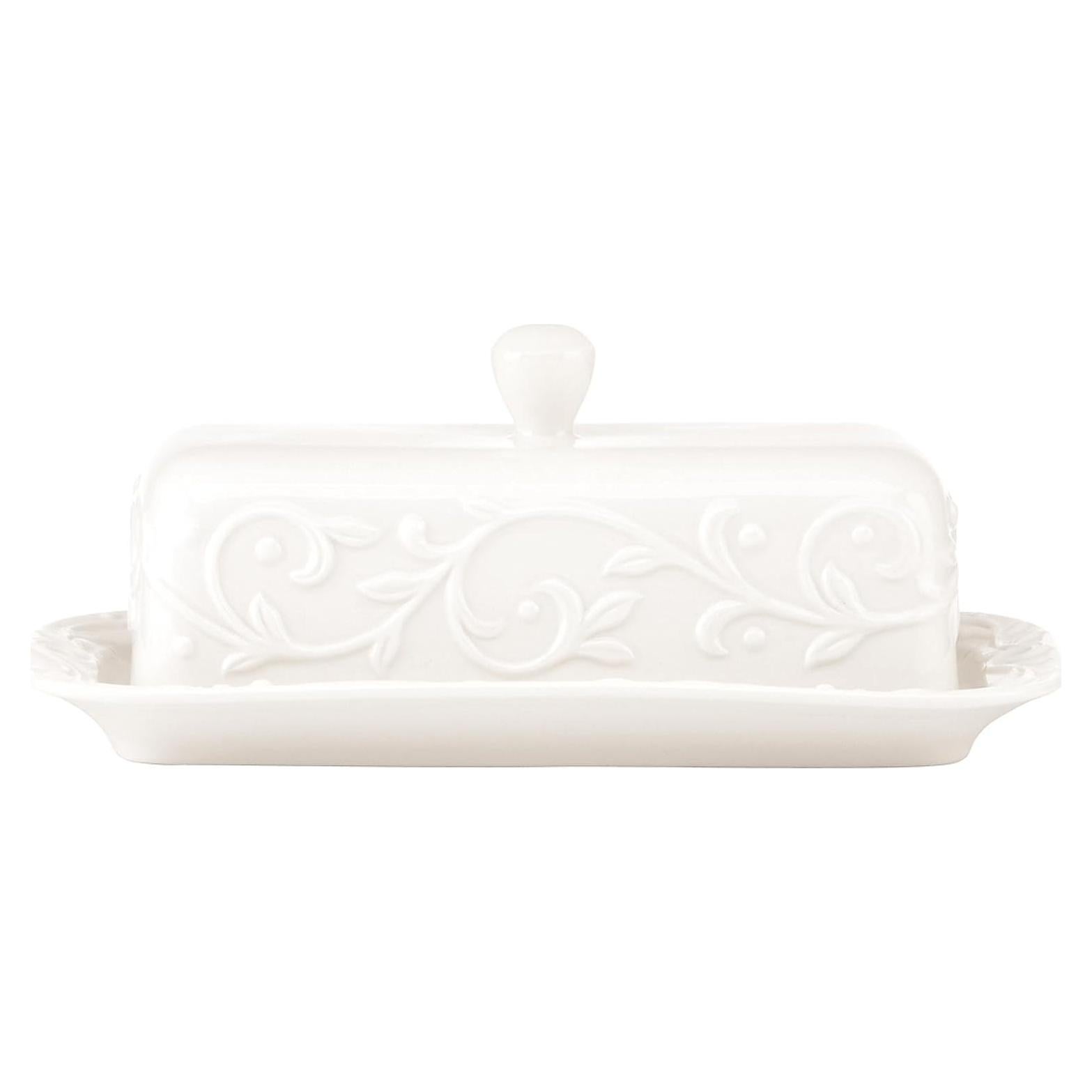 Plato de Mantequilla Cubierto Lenox Opal Innocence 18.4 cm