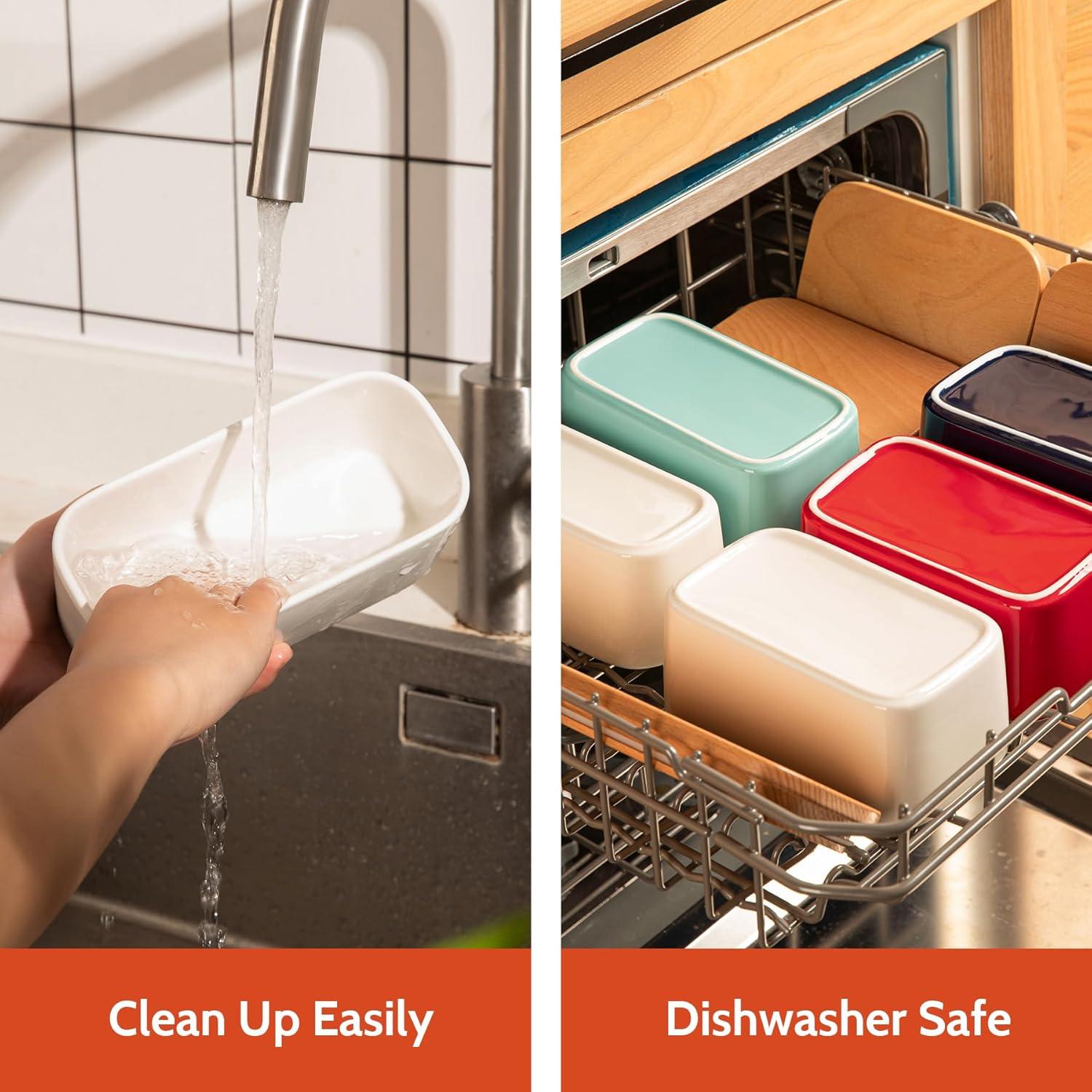 Plato de Mantequilla Pequeño Sweese con Tapa de Madera