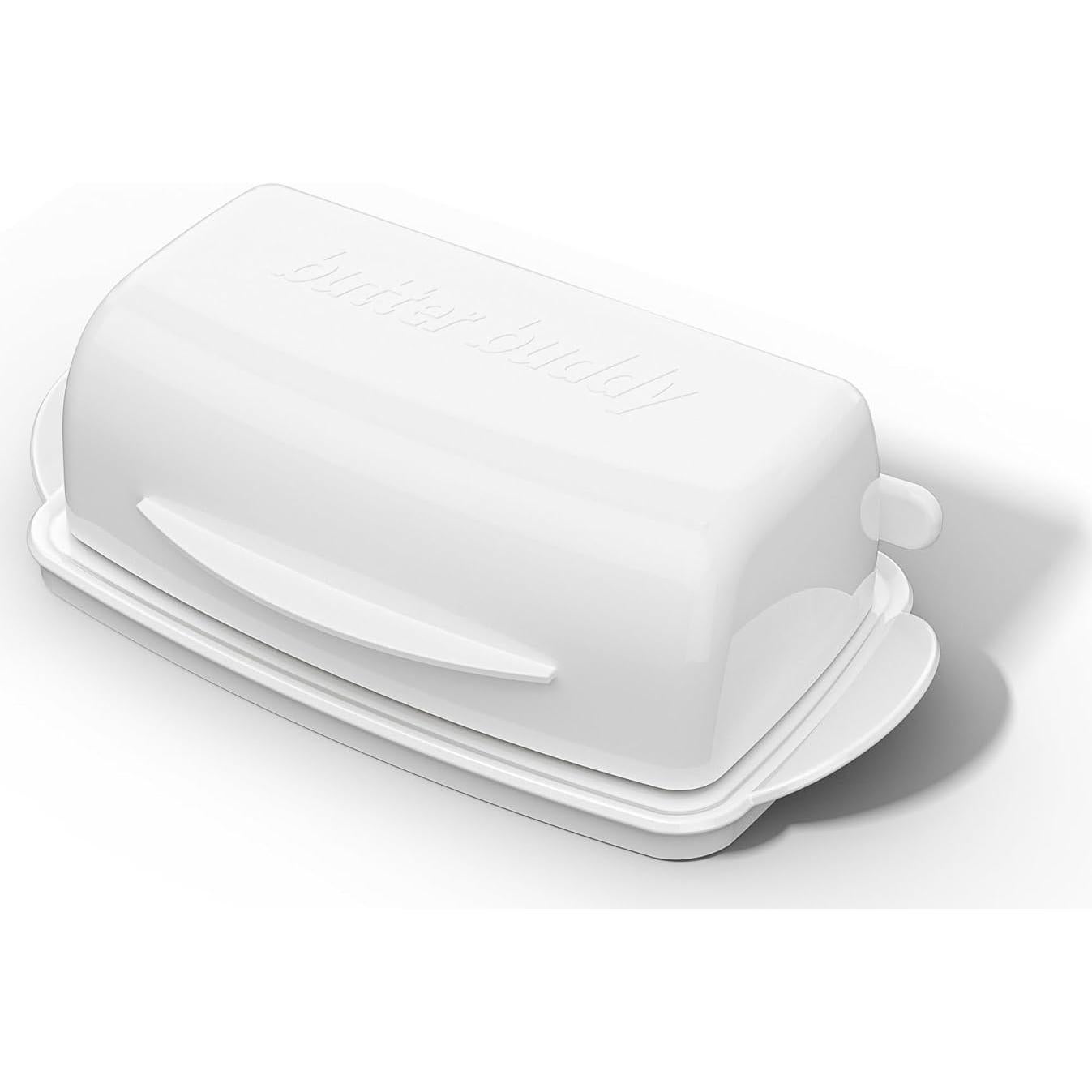 Plato de Mantequilla con Tapa Abatible SOUL CREAT Blanco 227g