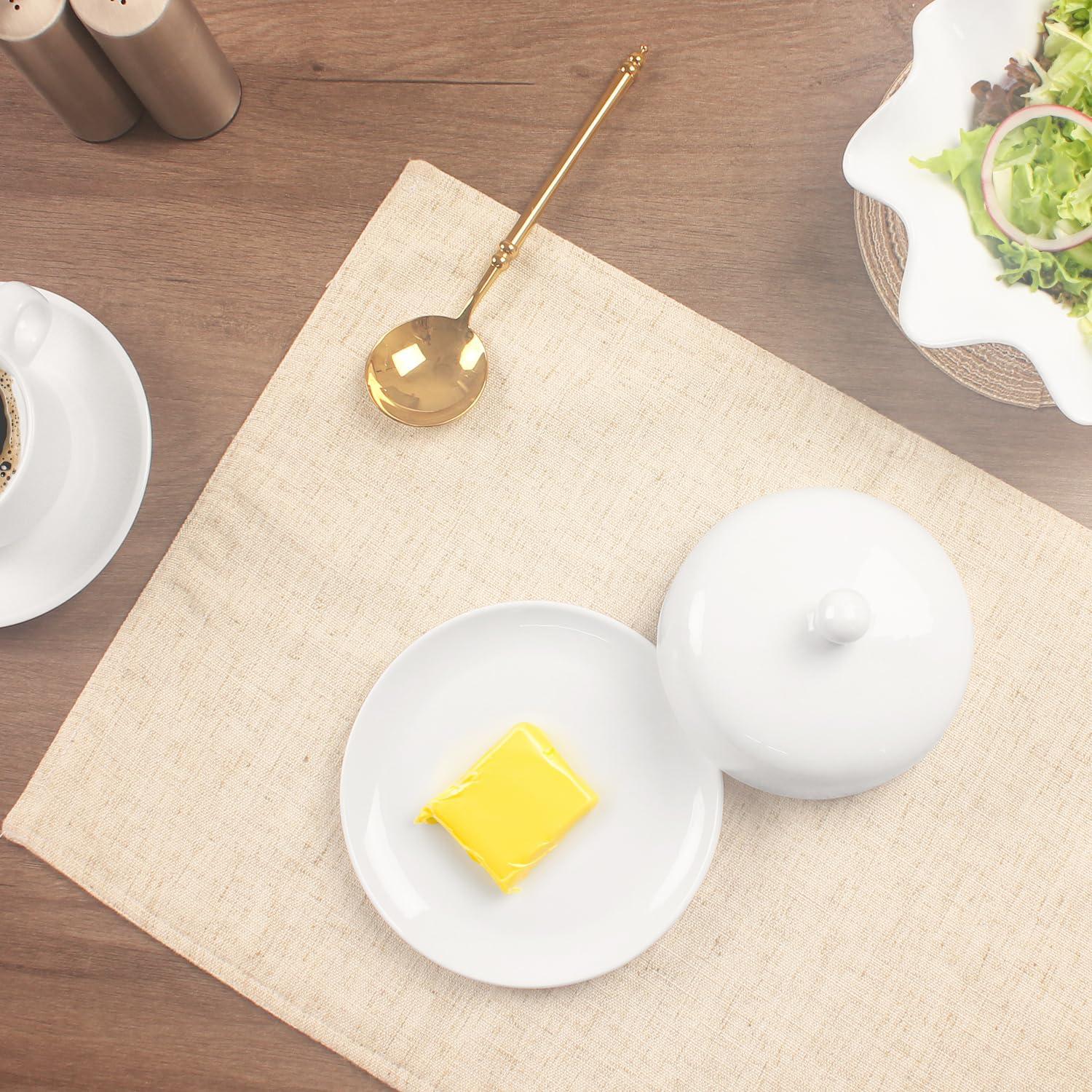 Plato para Mantequilla Redondo Jinsongdafa 15.24 cm Porcelana