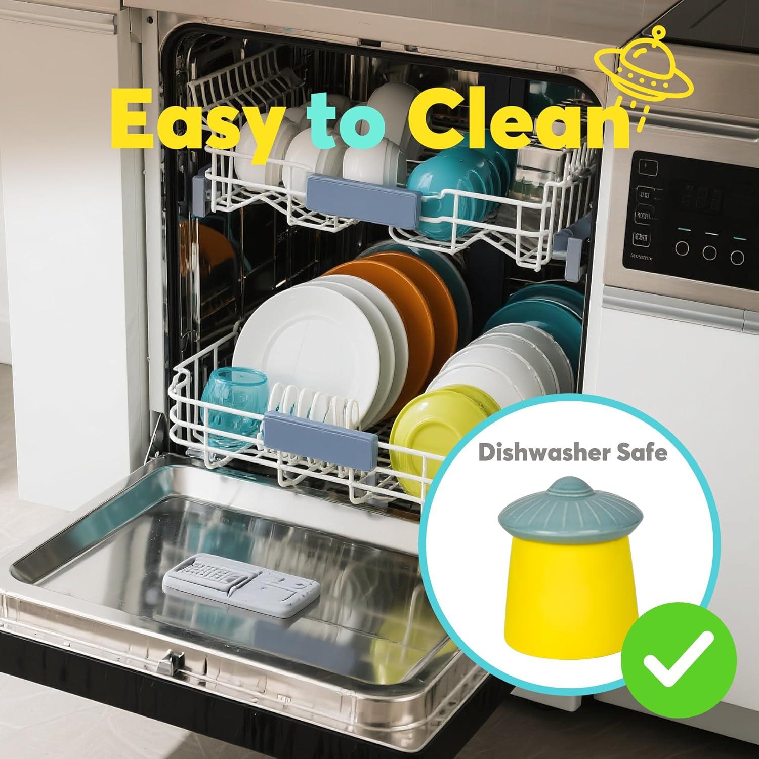 Crock de Mantequilla UFO YOBRO con Tapa de Sello de Agua