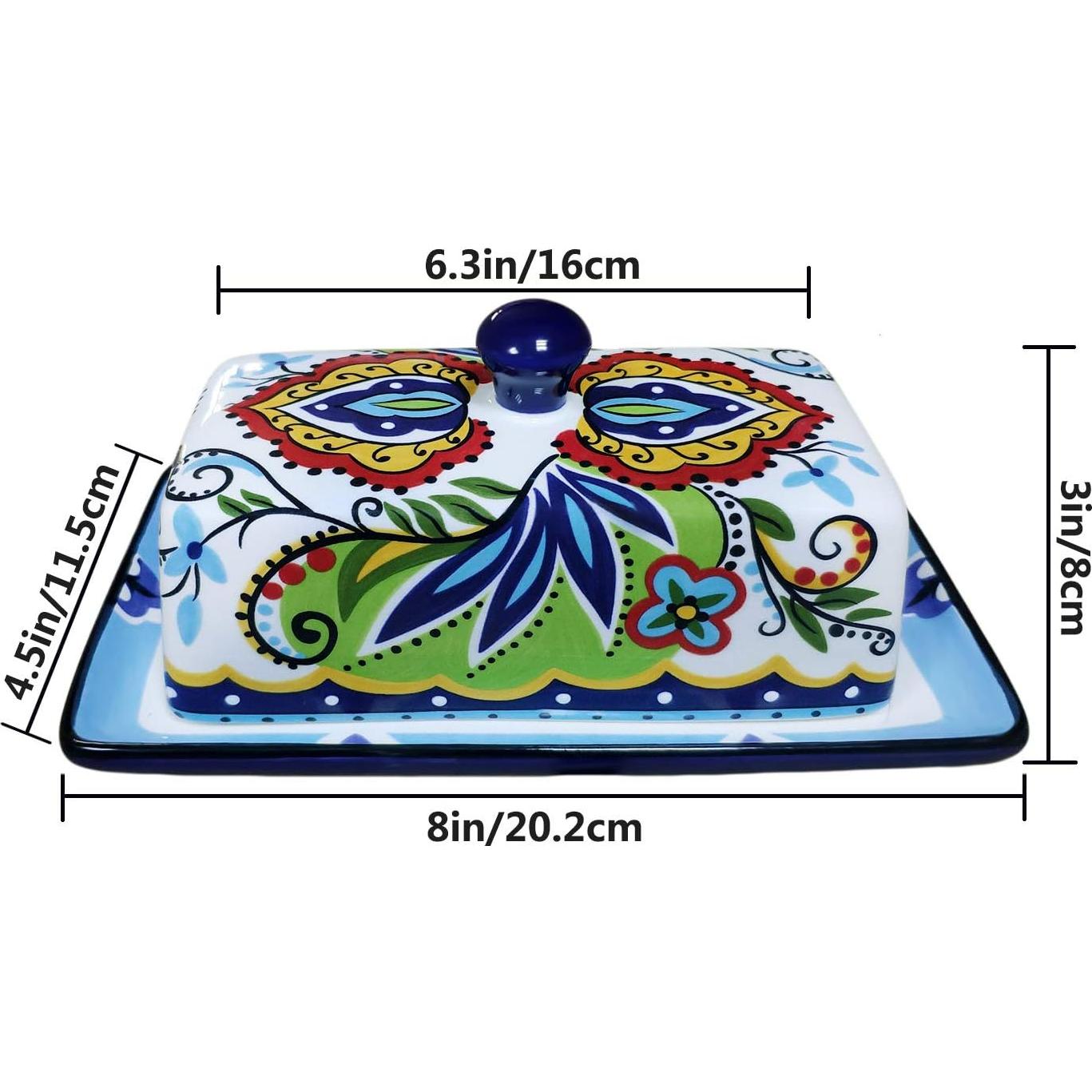 Platos de Cerámica Rectangulares con Tapa MAGCOLOR 51.3x11.4 cm