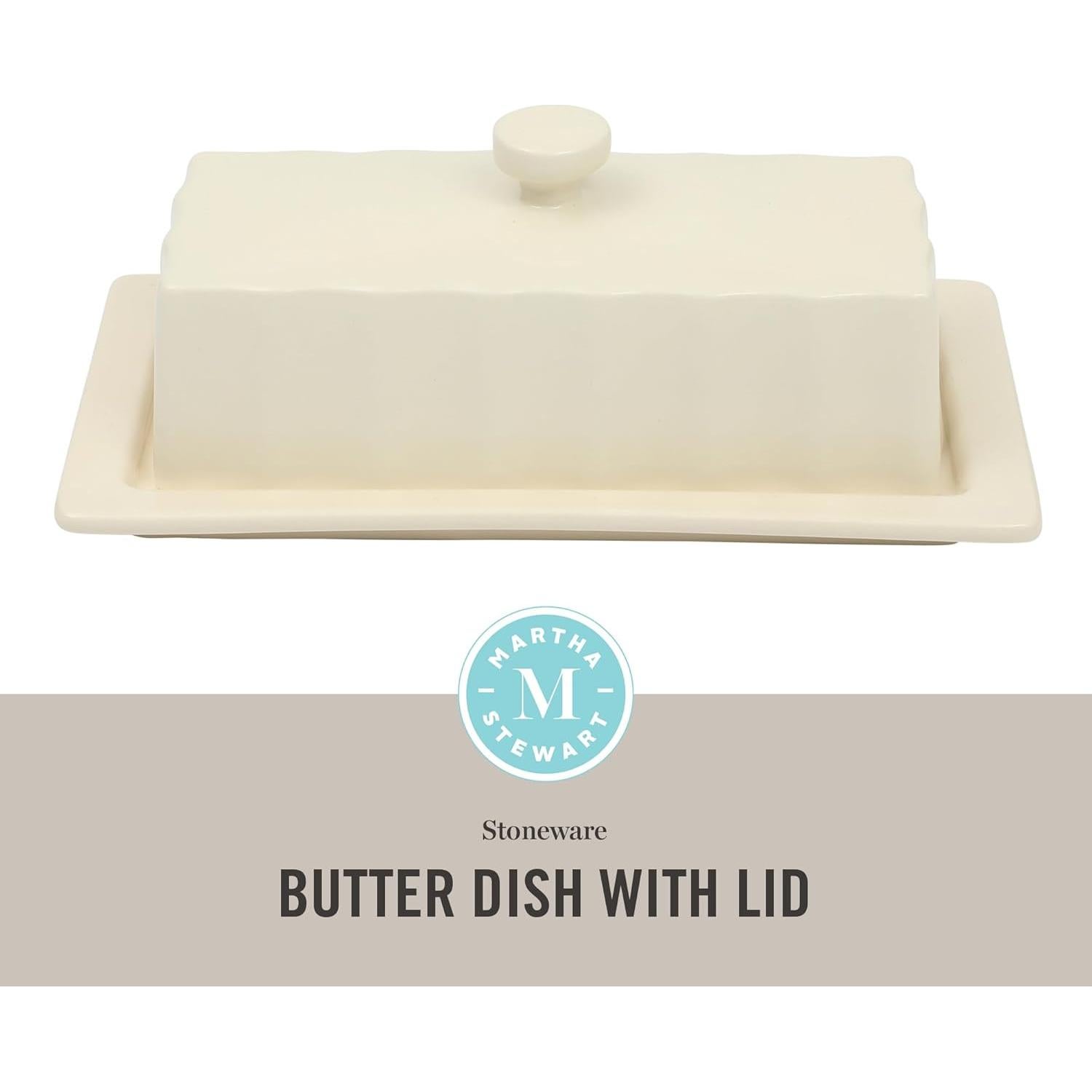 Plato de Mantequilla Cerámica Martha Stewart 20.6x11.2cm