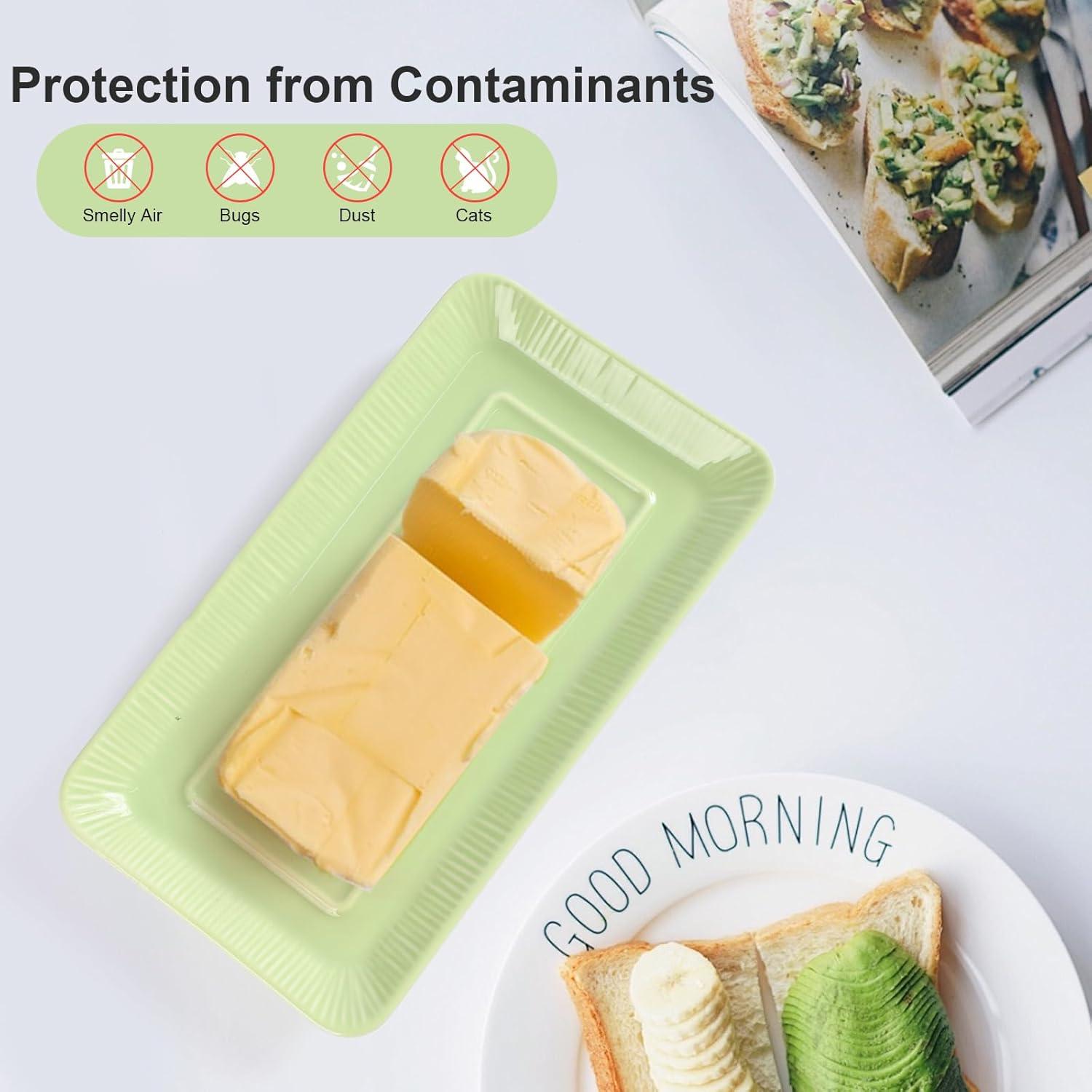 Plato de Mantequilla con Tapa Lontcs en Forma de Champiñón