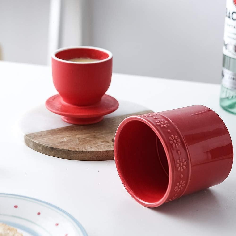 Crock de Mantequilla Cerámica KOOV Rojo 125g con Tapa