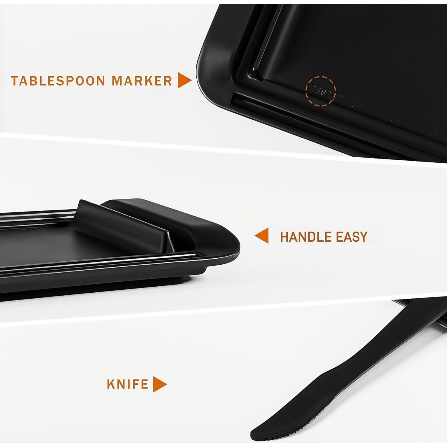 Plato para Mantequilla JOYMAY Grande con Tapa y Ranura para Cuchillo