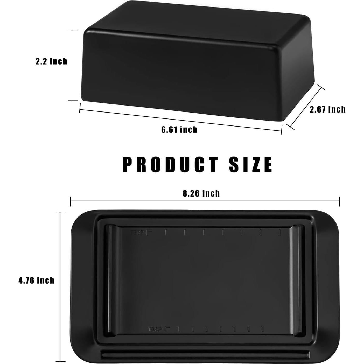 Plato para Mantequilla JOYMAY Grande con Tapa y Ranura para Cuchillo