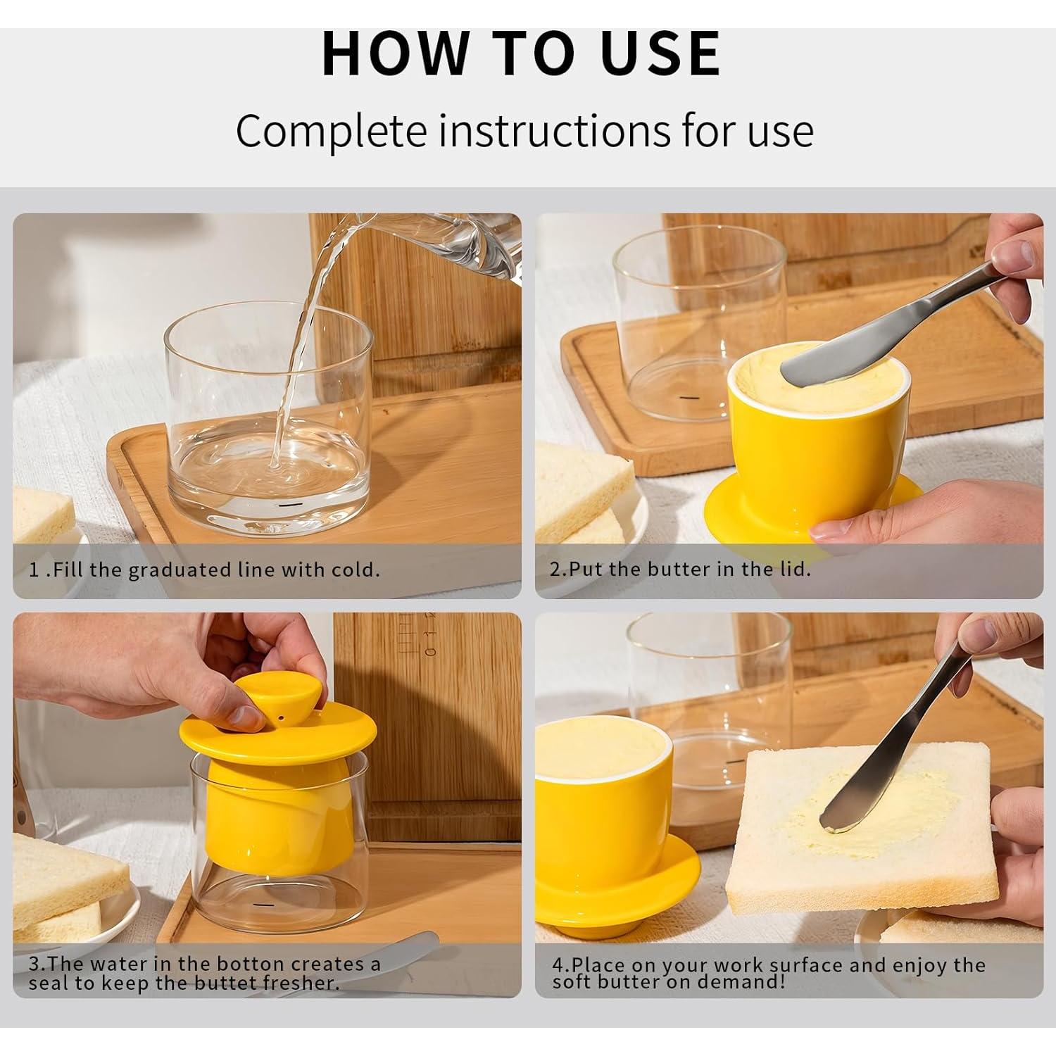 Crock de Mantequilla FrutPunch con Tapa de Cerámica 0.54 kg