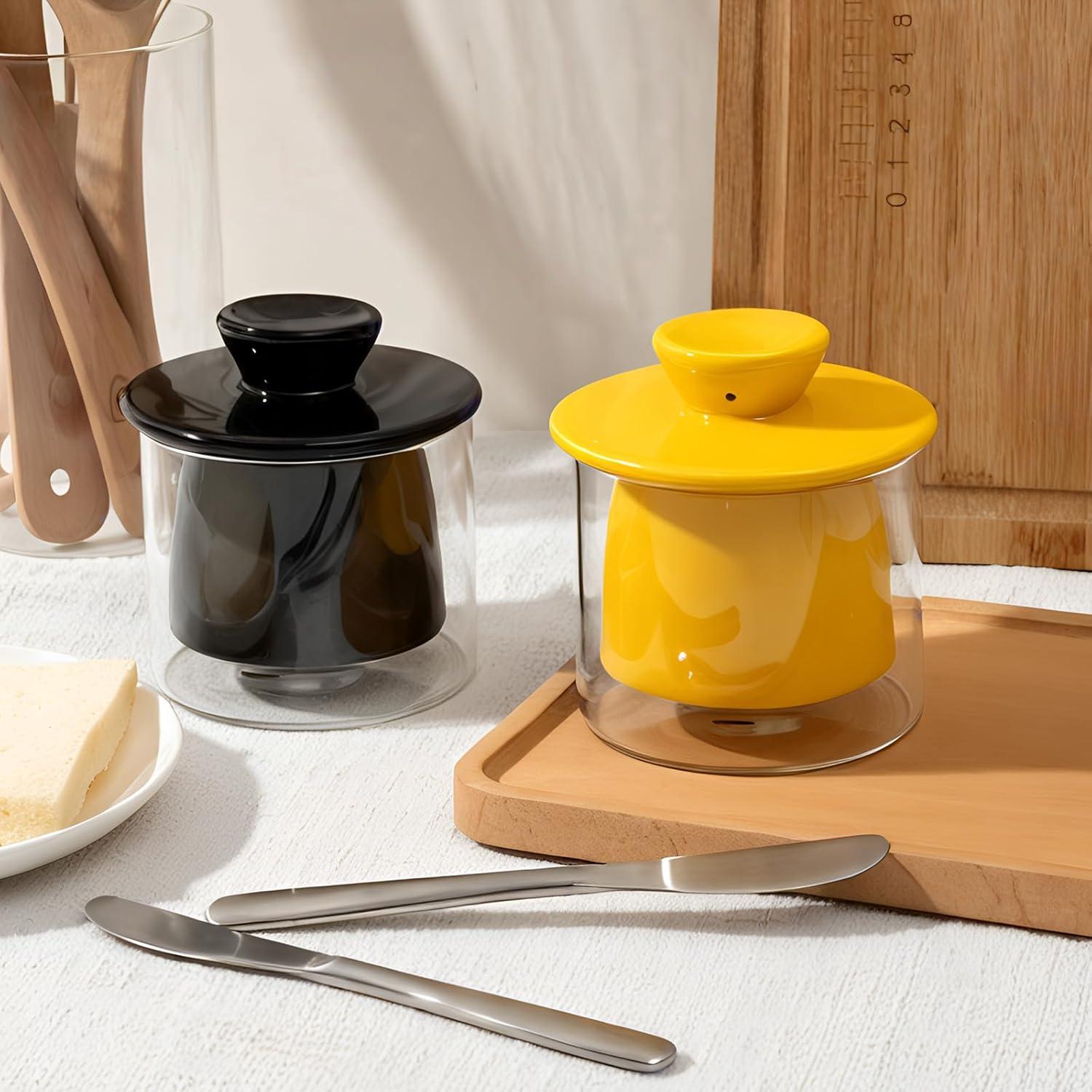 Crock de Mantequilla FrutPunch con Tapa de Cerámica 0.54 kg