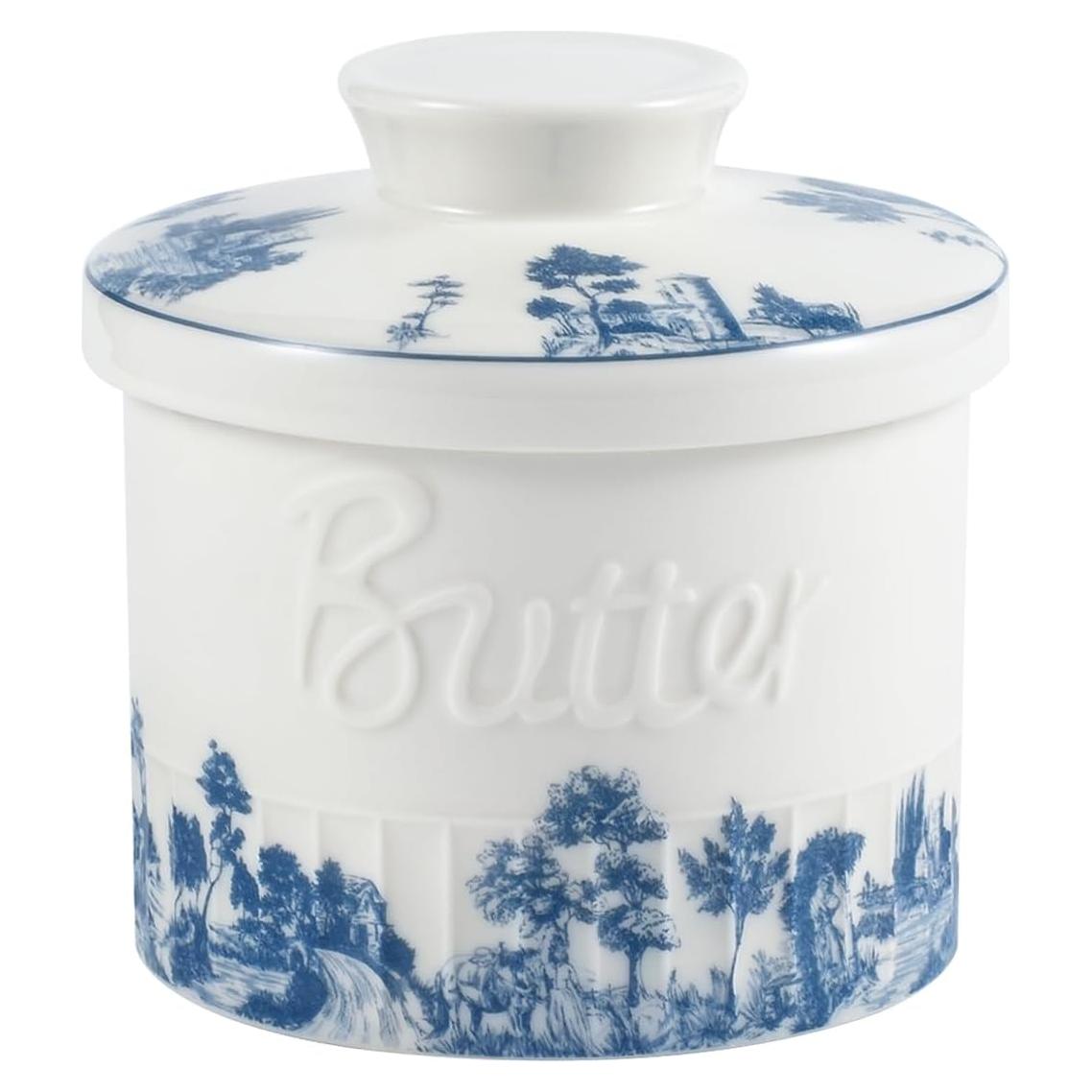 Tazón de Mantequilla Cerámica Denovin Azul Bosque 190g