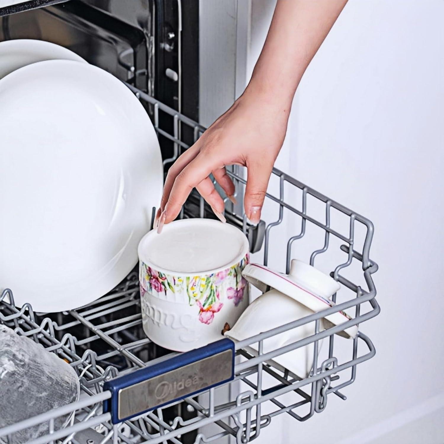 Crock de Mantequilla Cerámica HAN SHENG con Tapa Floral