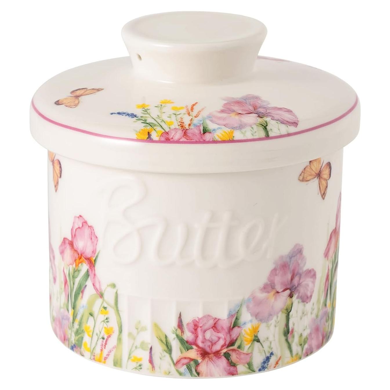 Crock de Mantequilla Cerámico TEATALK 198g Diseño Francés