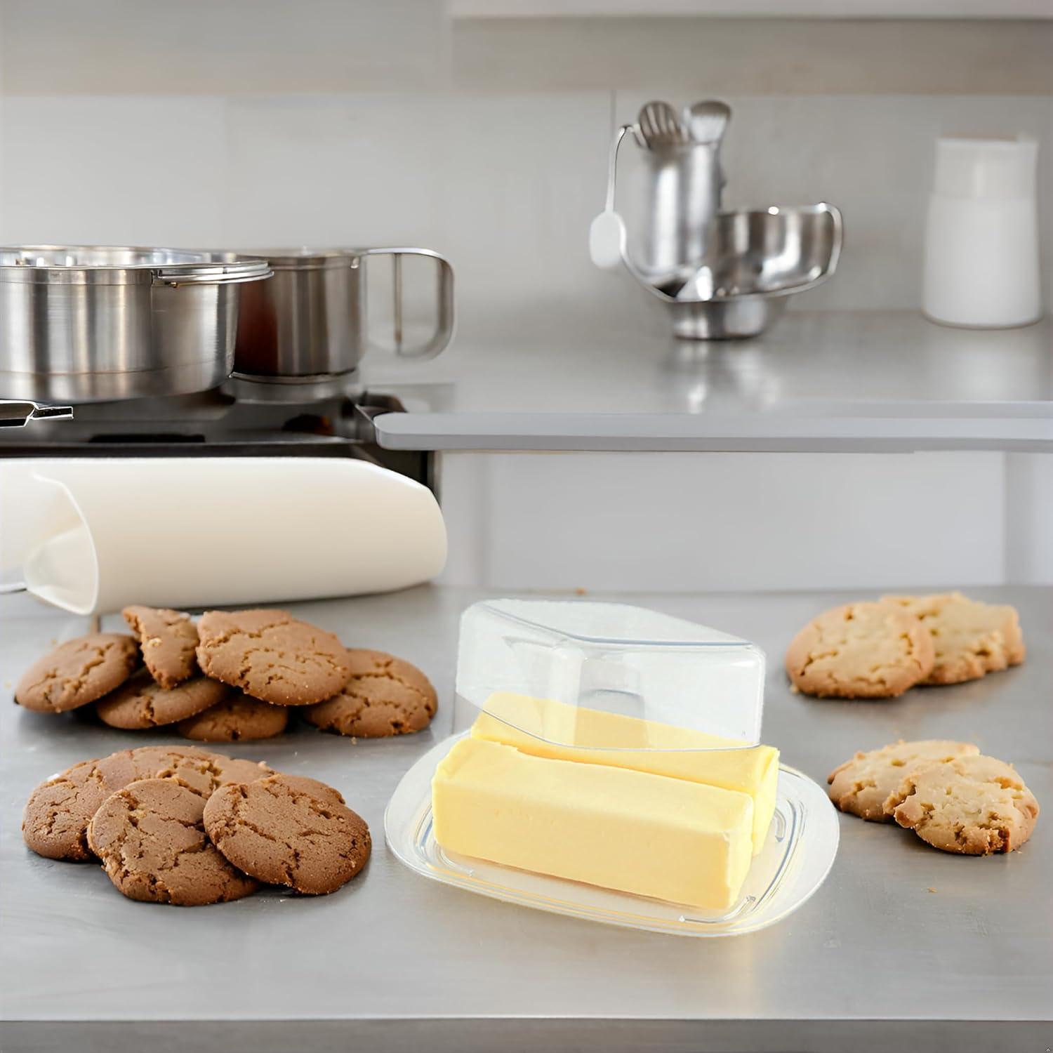 Plato para Mantequilla BNYD con Tapa - Capacidad 2 Barras