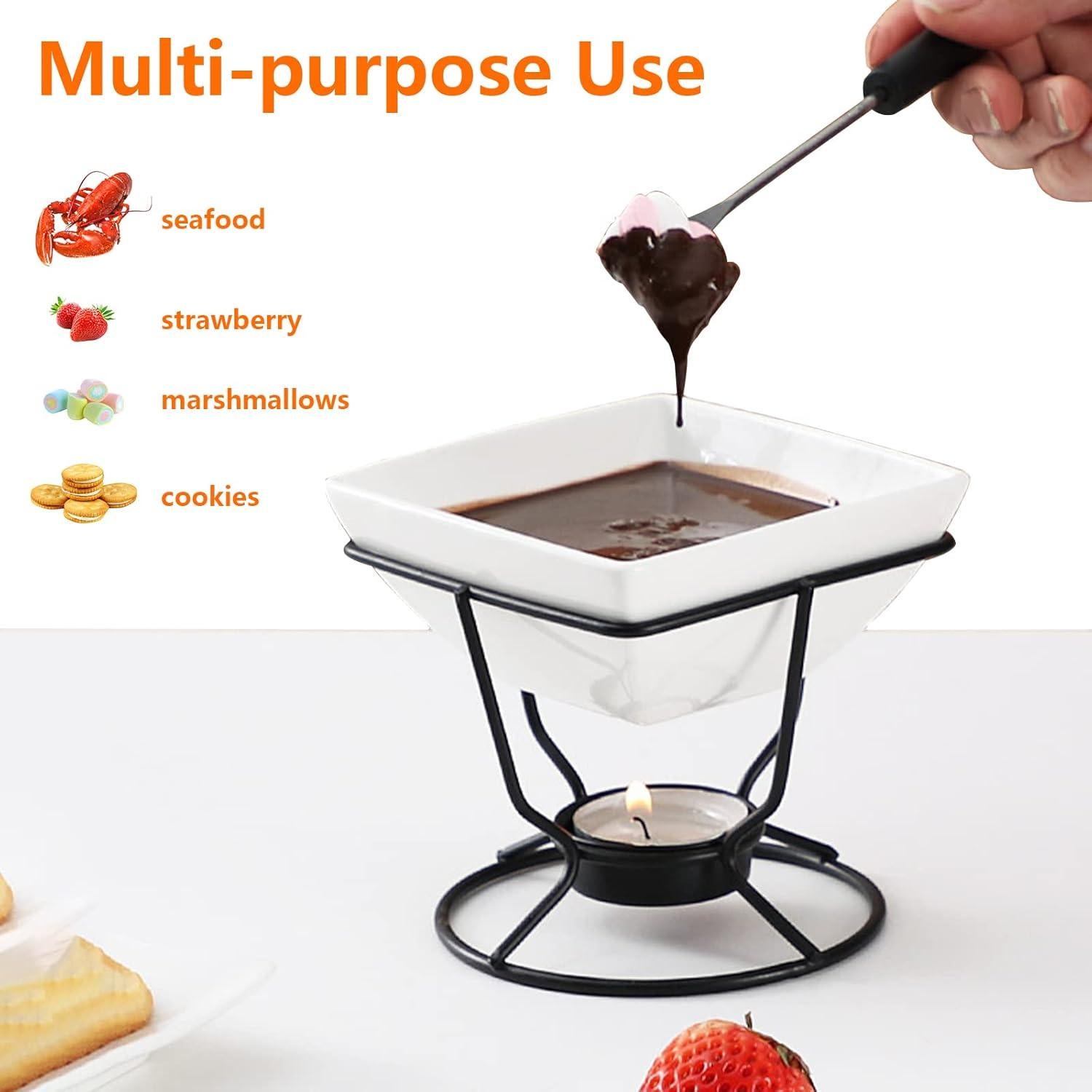 Set de 4 Calentadores de Mantequilla Luvan 7oz con 20 Velas