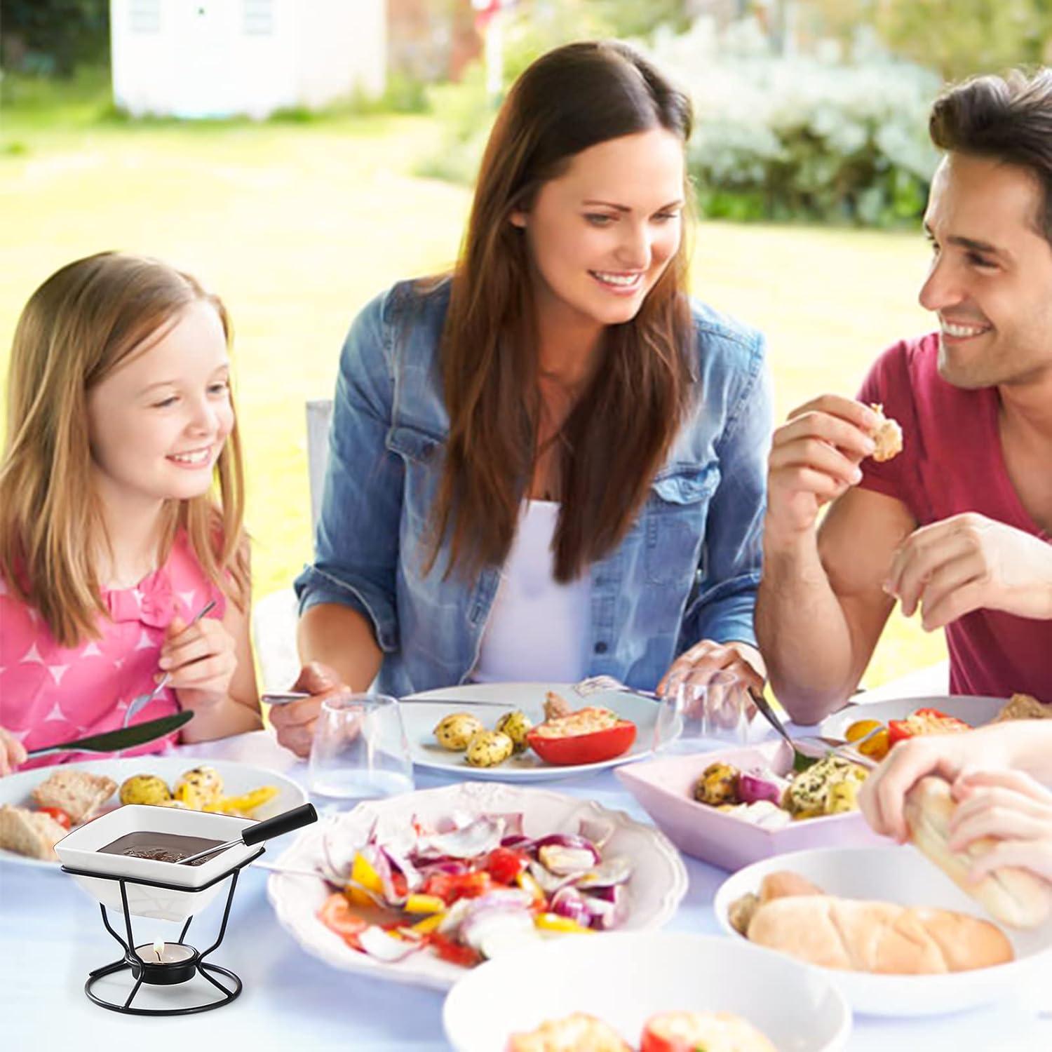 Set de 4 Calentadores de Mantequilla Luvan 7oz con 20 Velas