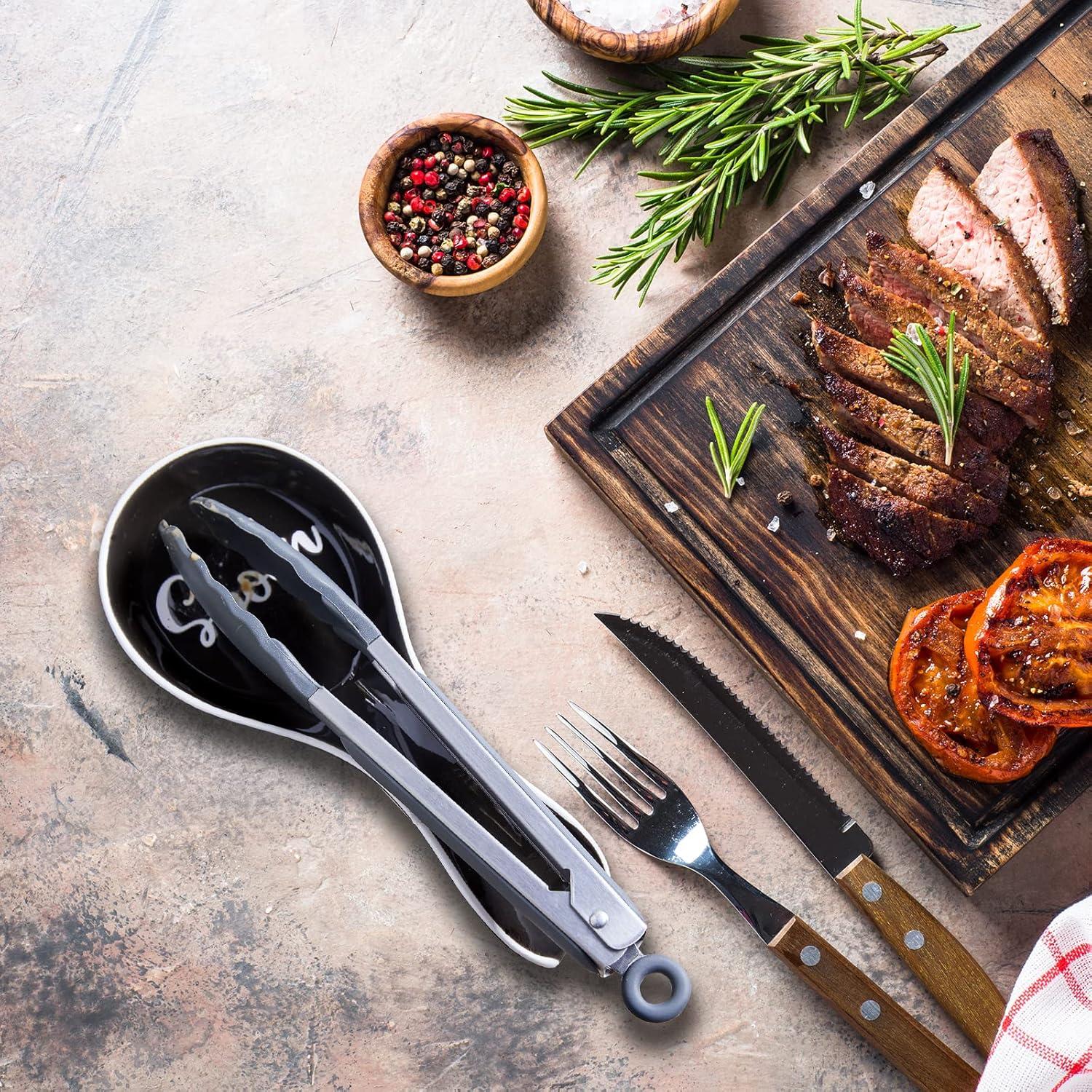 Soporte de Cuchara Cerámica DAYYET Negro 23.5x10.4 cm