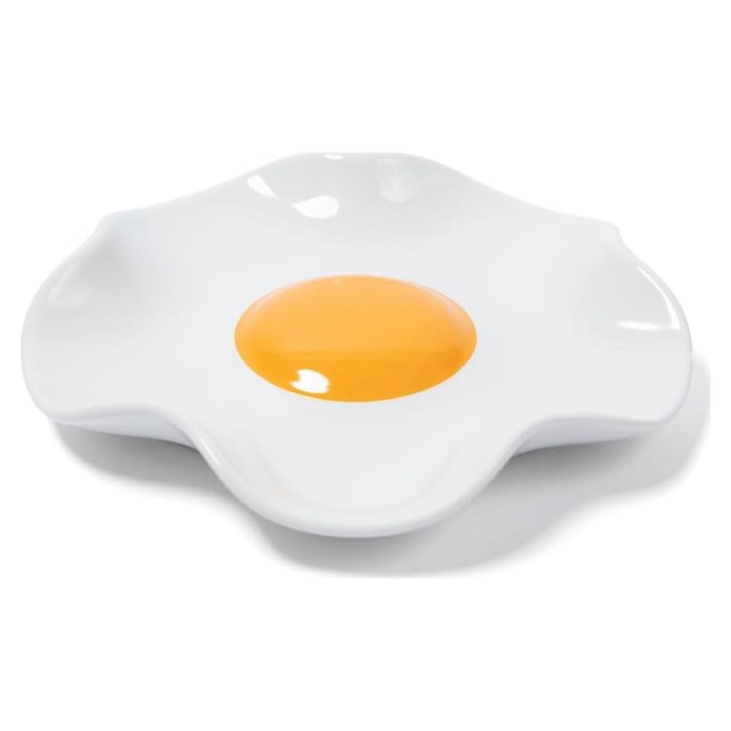 Soporte para cuchara de cerámica Bee! huevo frito grande apto lavavajillas