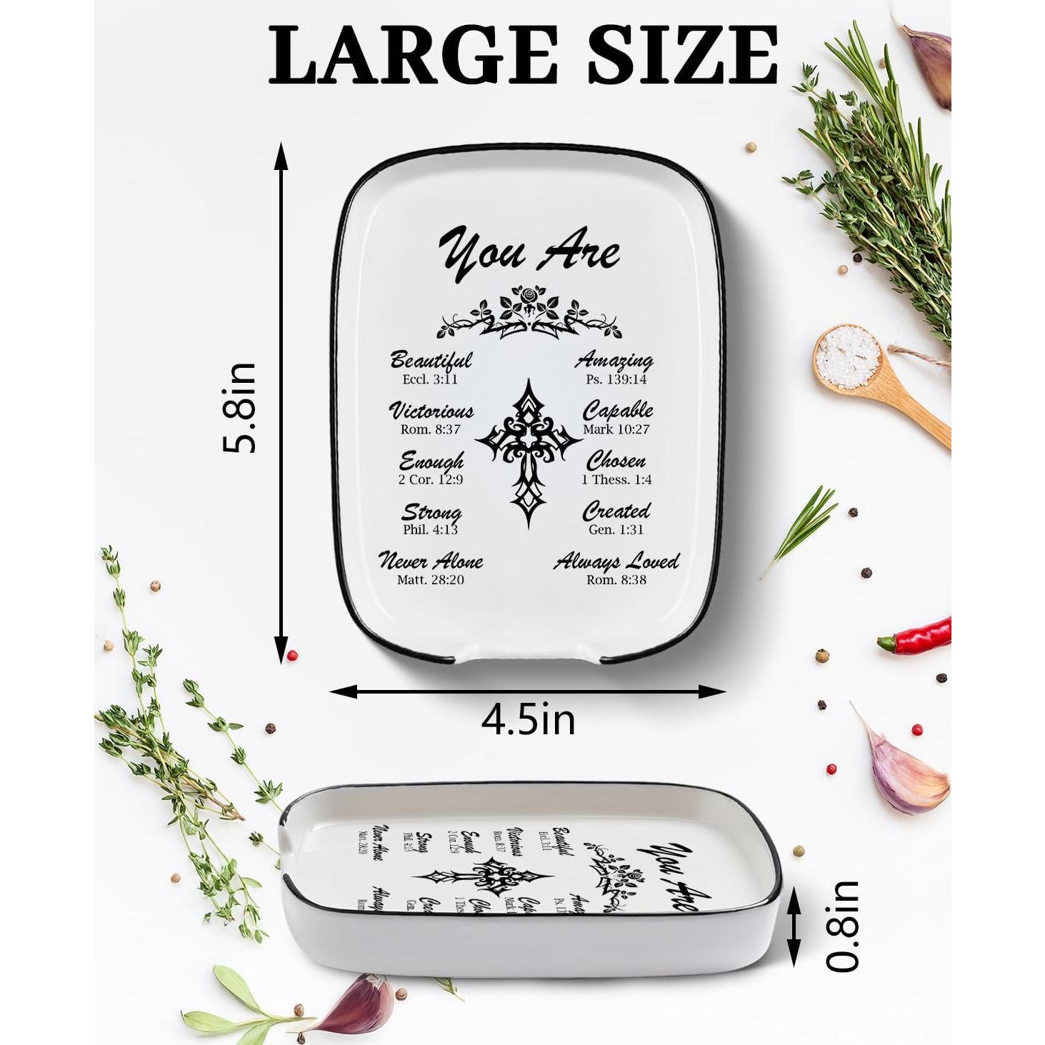 Reposa Cucharas de Cerámica WSLCHOVE 29.21x12.7cm para Cocina