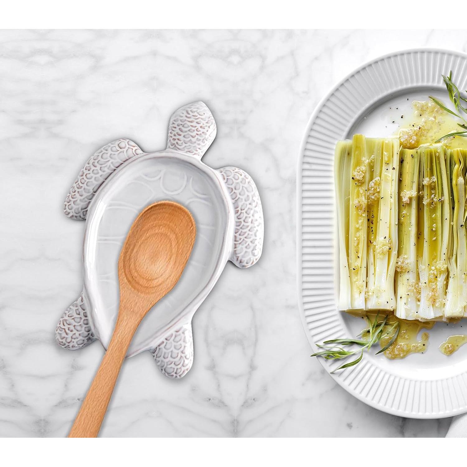 Soporte para cuchara cerámica tortuga Le Creuset grande