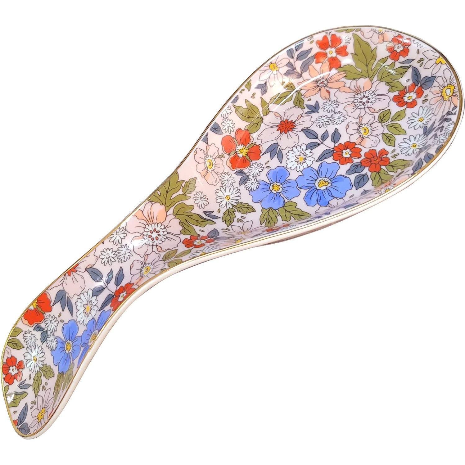 Reposapucheros de Cerámica LEAZUL Floral Rosa 22.1x8.9cm