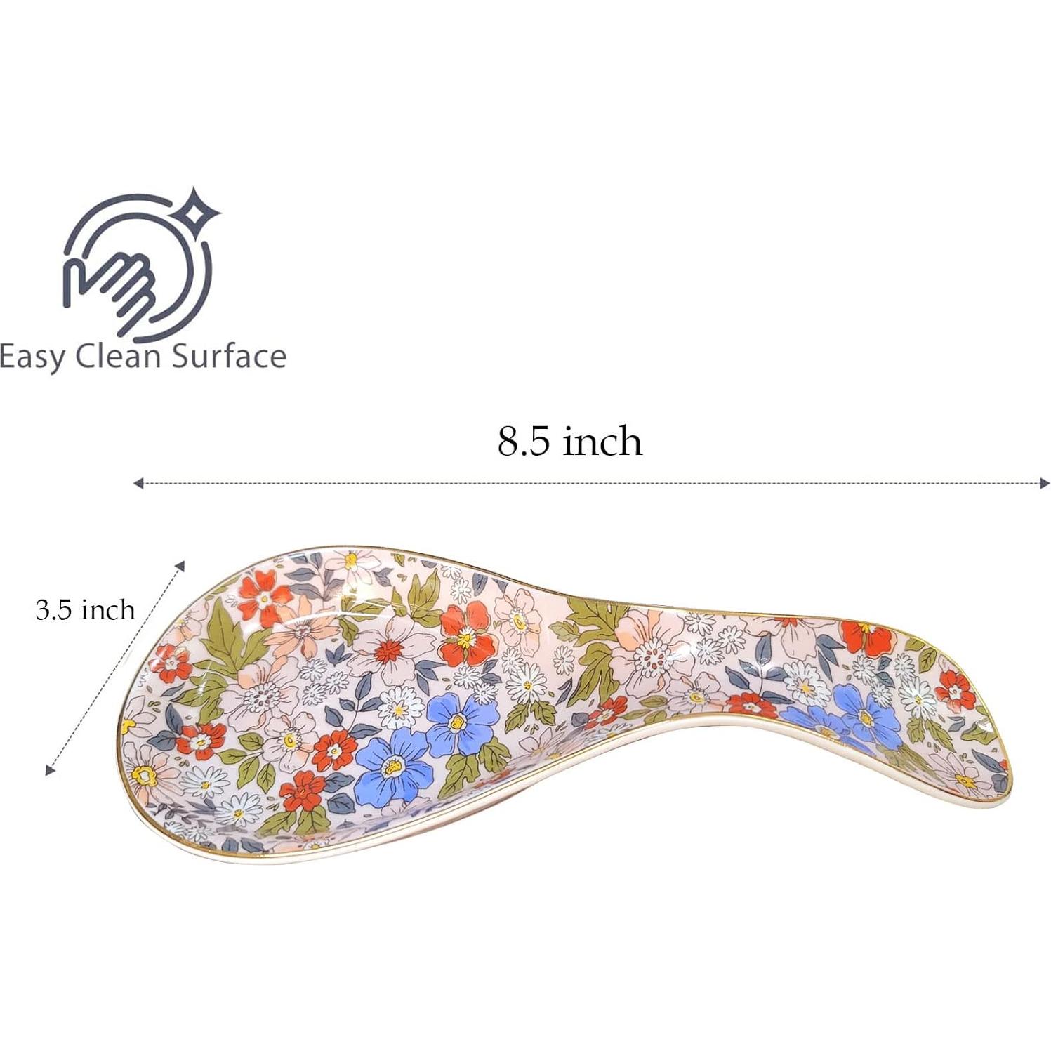 Reposapucheros de Cerámica LEAZUL Floral Rosa 22.1x8.9cm