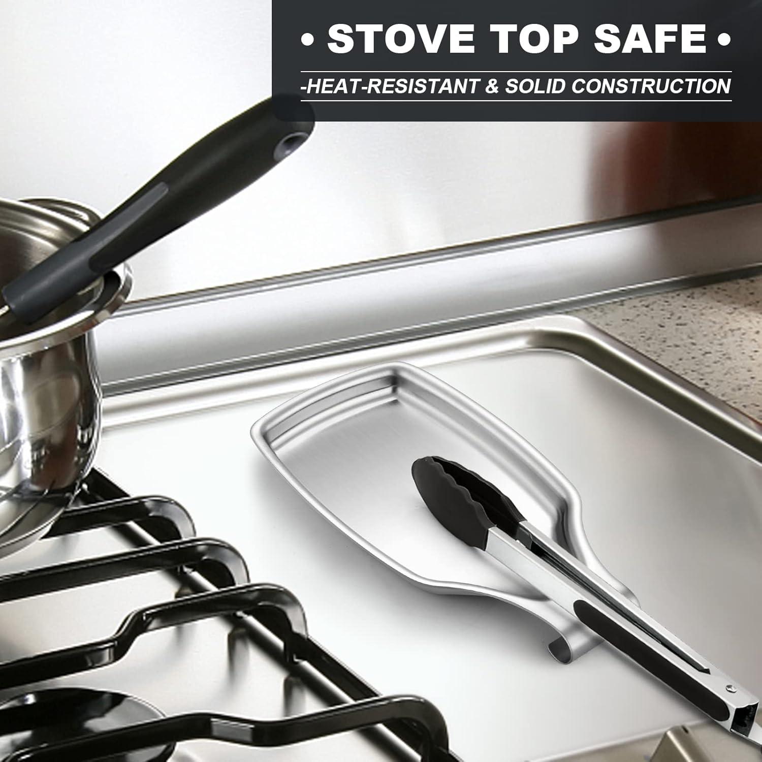 Soporte para Cuchara E-far Acero Inoxidable 2 Piezas 21.6x10.9cm