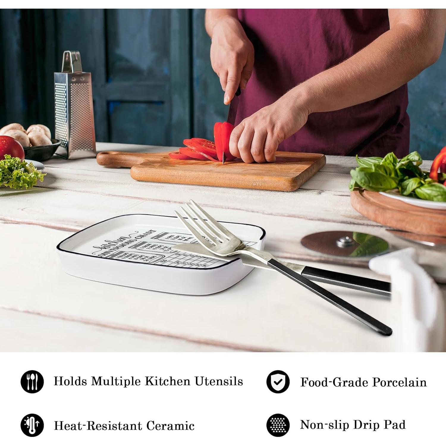 Soporte de Cuchara de Cerámica Guokoko para Encimera 272g