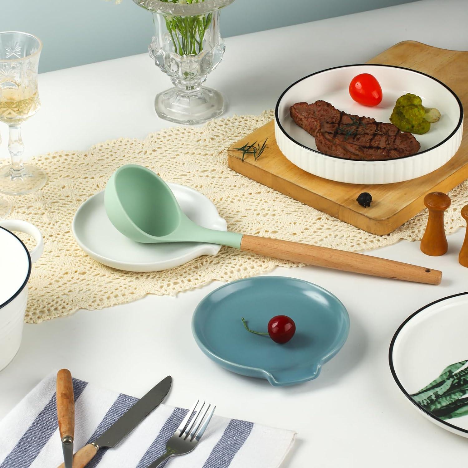 Soporte para Cucharas de Cerámica Lfpkixise 14.5 cm Gris