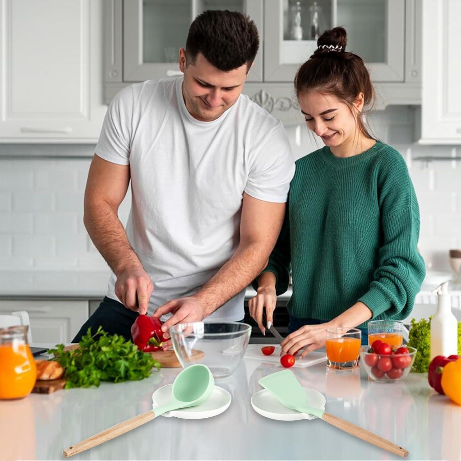 Soporte para Cucharas de Cerámica Lfpkixise 14.5 cm Gris