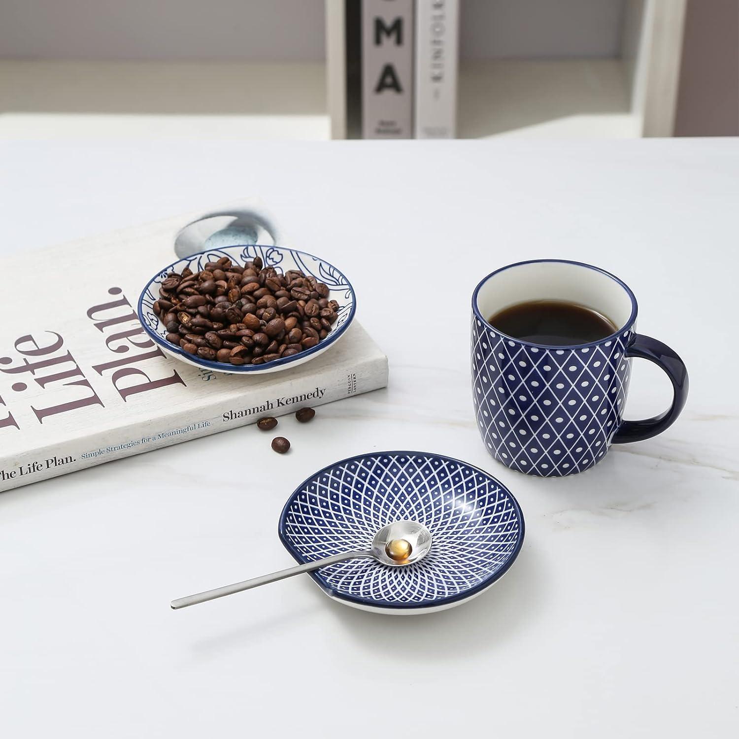 Soporte de Cuchara de Cerámica Selamica 11.7 cm Azul Vintage