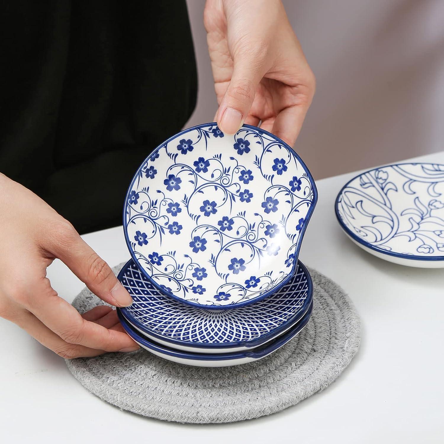 Soporte de Cuchara de Cerámica Selamica 11.7 cm Azul Vintage