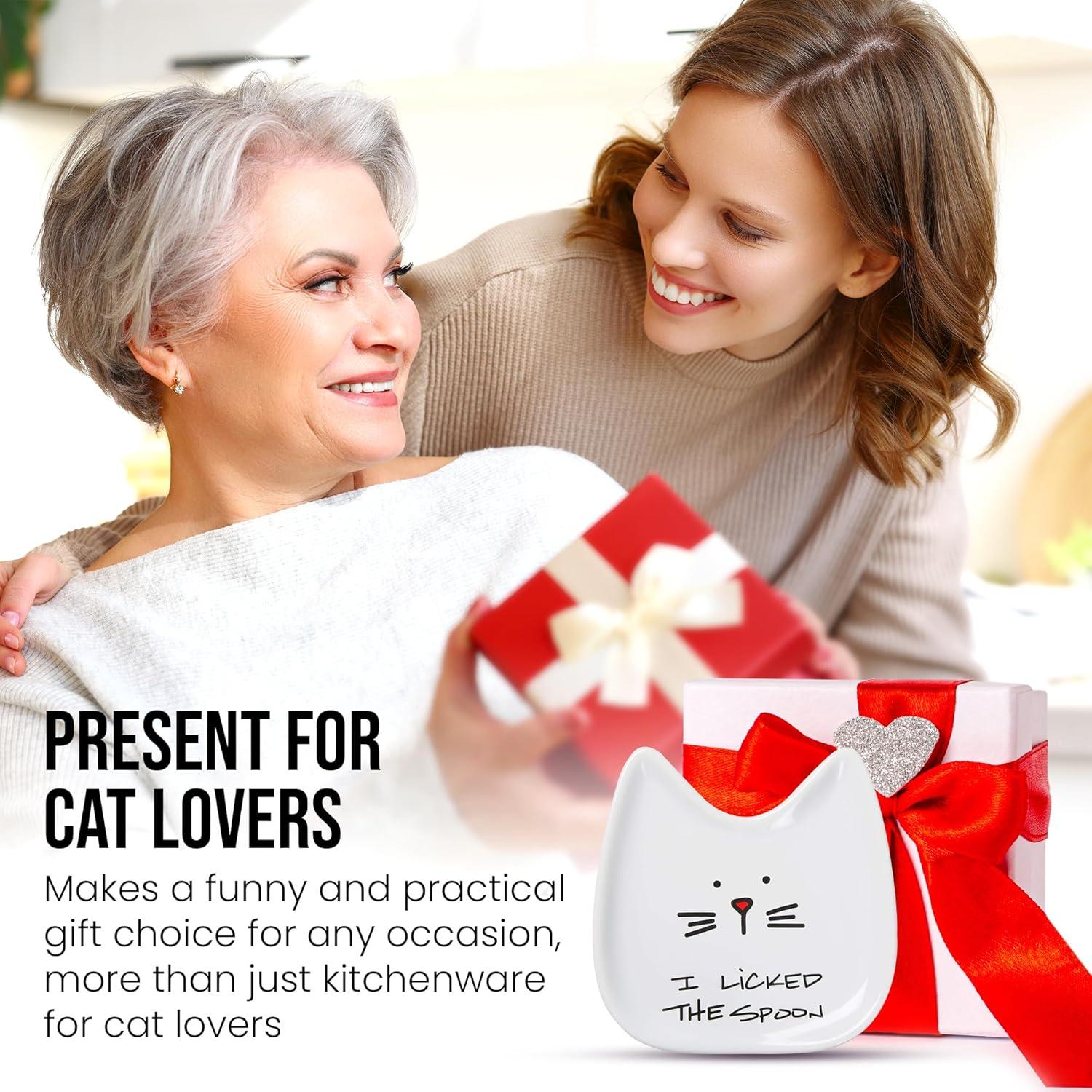 Reposa Cucharas de Cerámica Pavilion Blobby Cat 12.7 cm