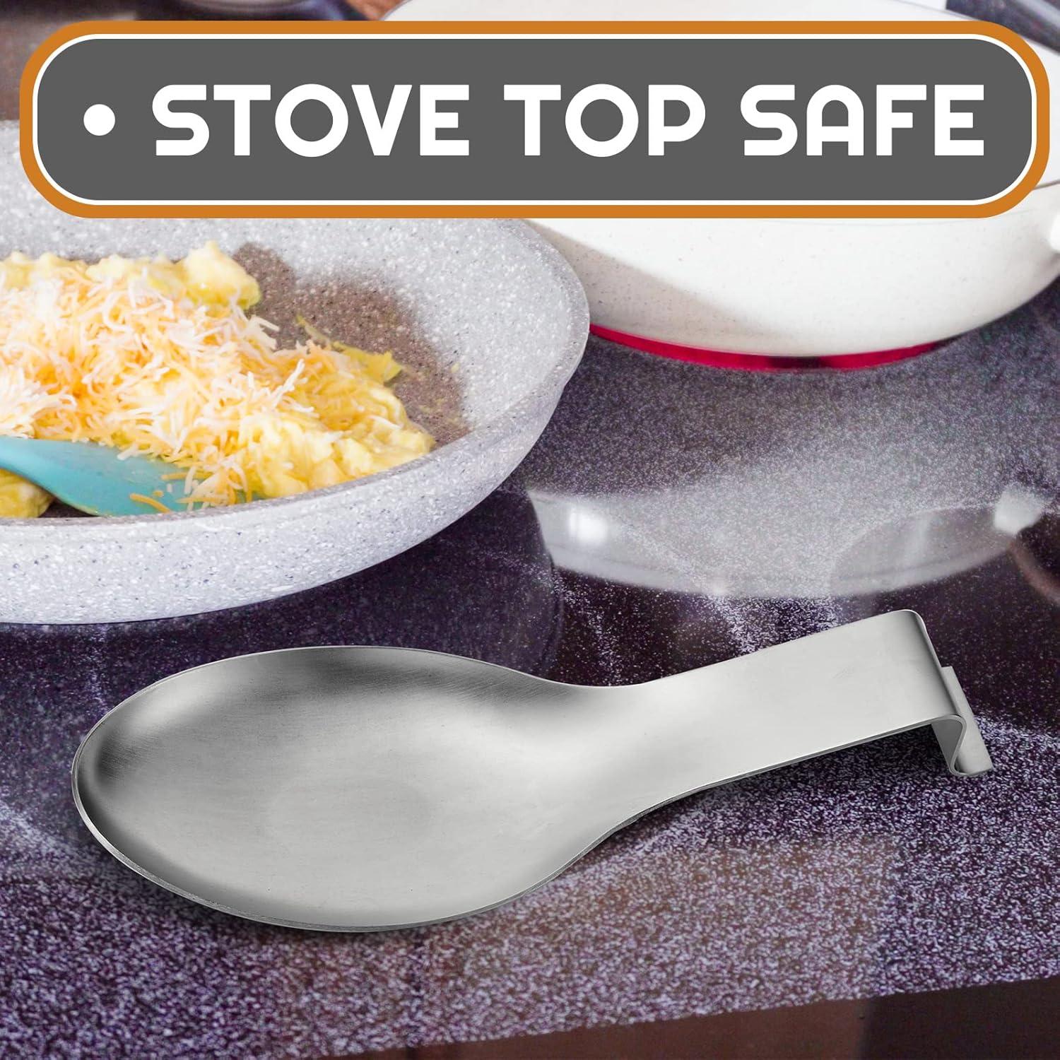 Soporte de Cuchara Acero Inoxidable Nuanchu 6 Pcs 24.5x9.7cm