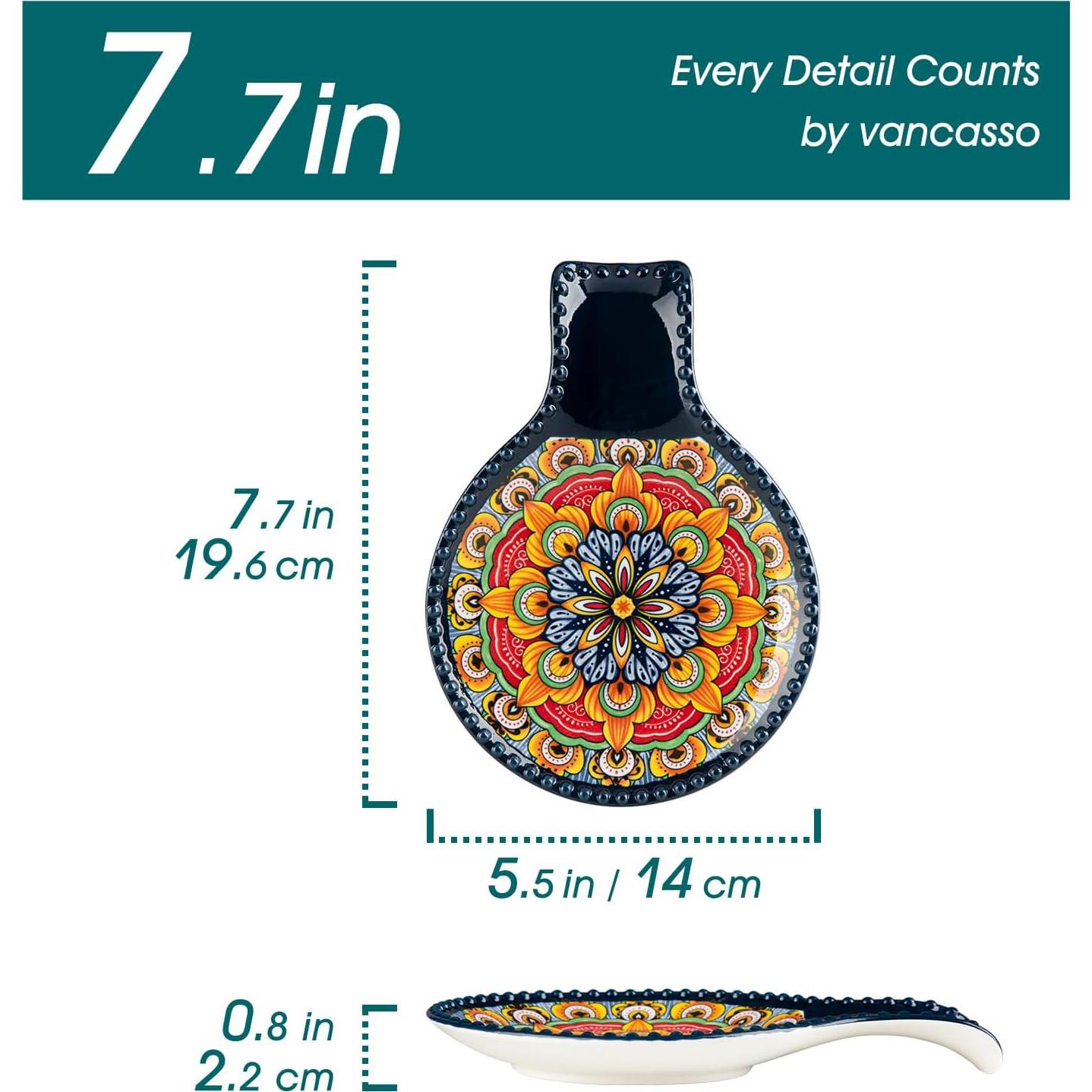 Soporte de Cuchara de Cerámica Vancasso Azul 19.5 cm