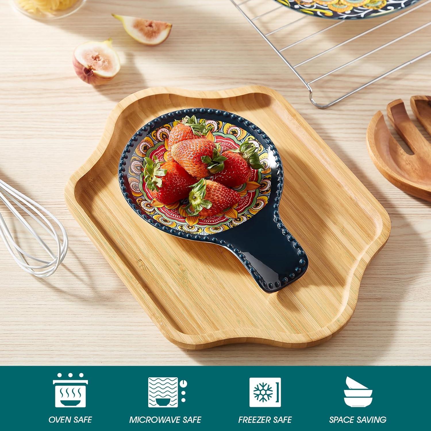 Soporte de Cuchara de Cerámica Vancasso Azul 19.5 cm