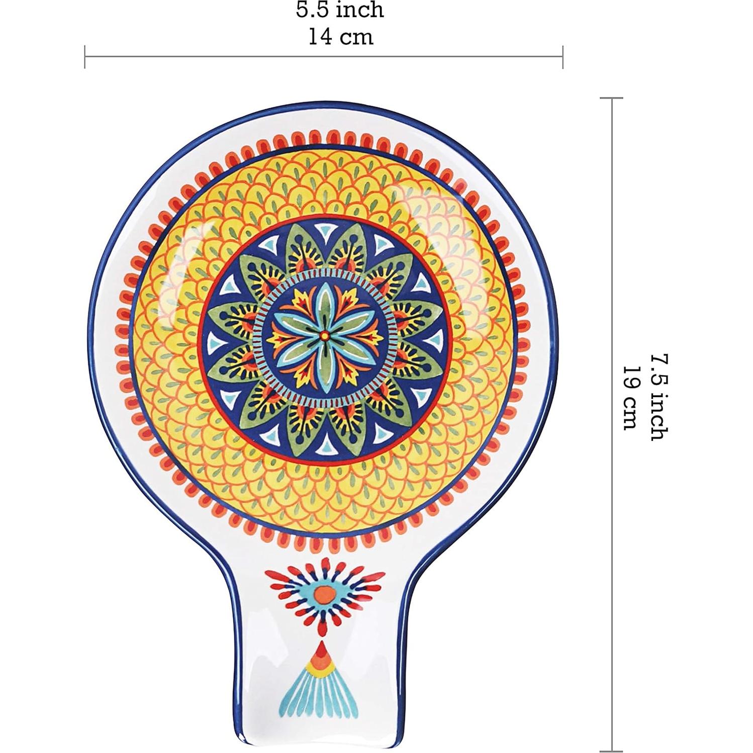 Soporte para Cucharas Bico Havana Cerámica 19x14 cm Apto Lavavajillas