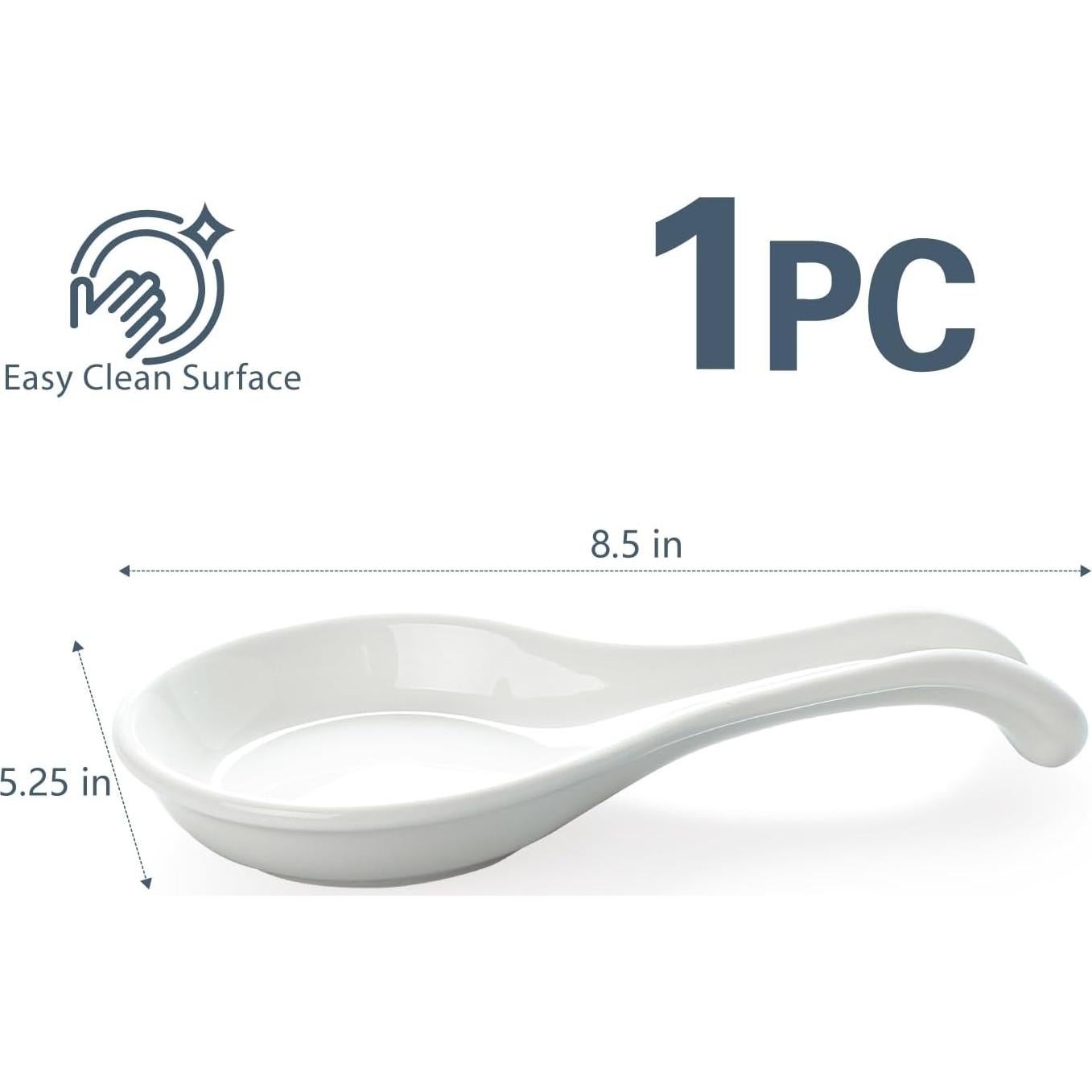 Soporte de Cuchara de Cerámica ONEMORE Grande Blanco