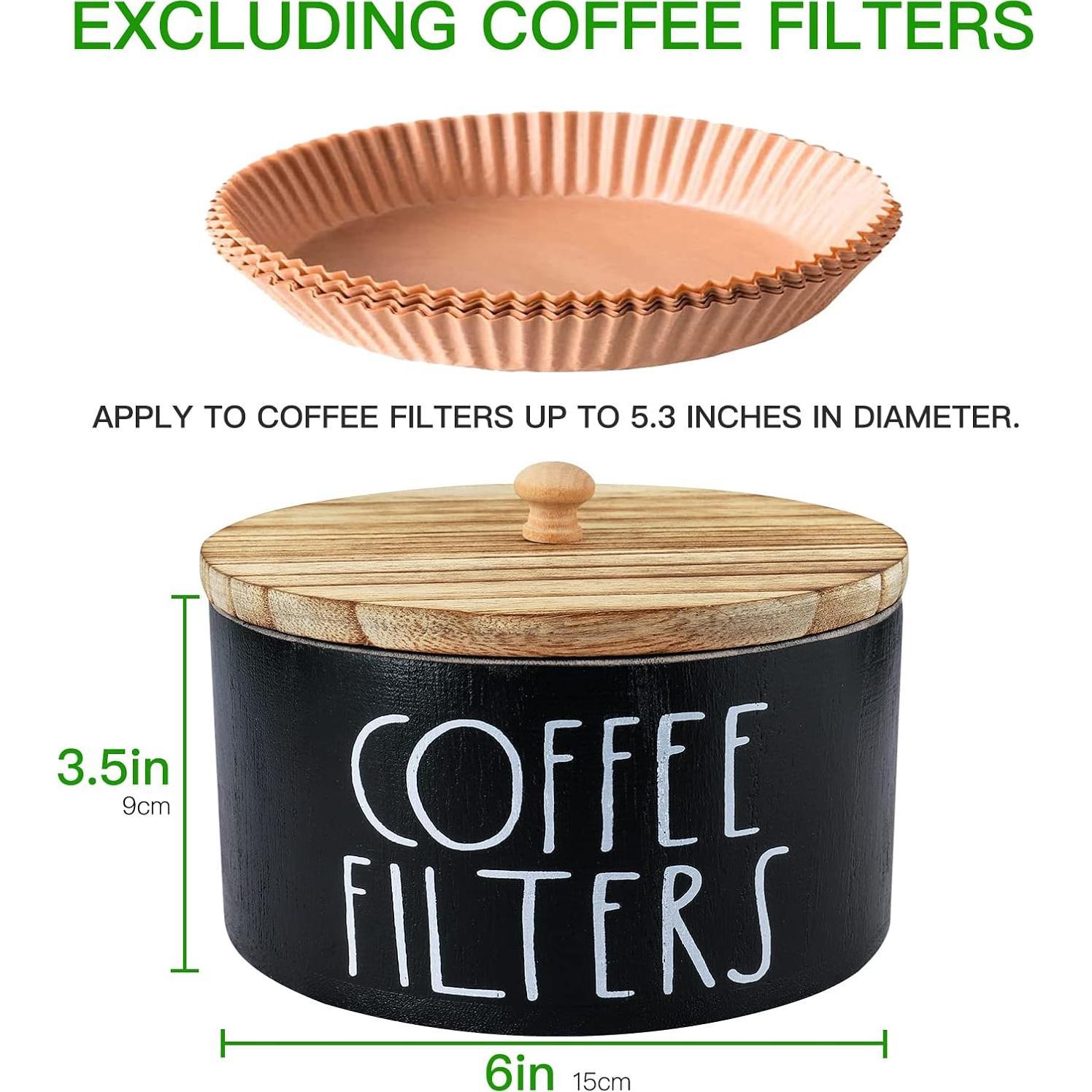 Soporte para Filtros de Café MINCORD de Madera con Tapa 15.2cm