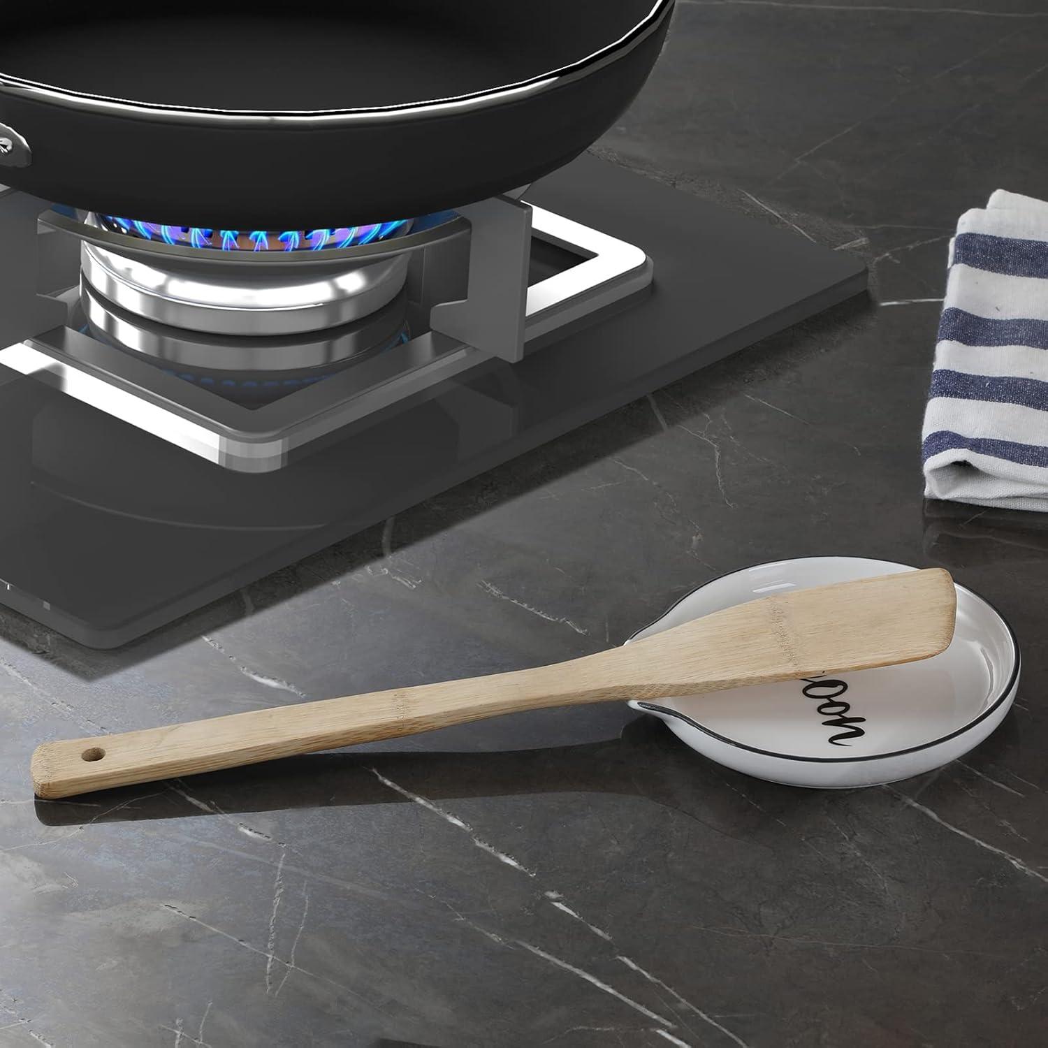 Soporte de Cuchara de Cerámica GDCZ Blanco 12.7 cm Apto Lavavajillas