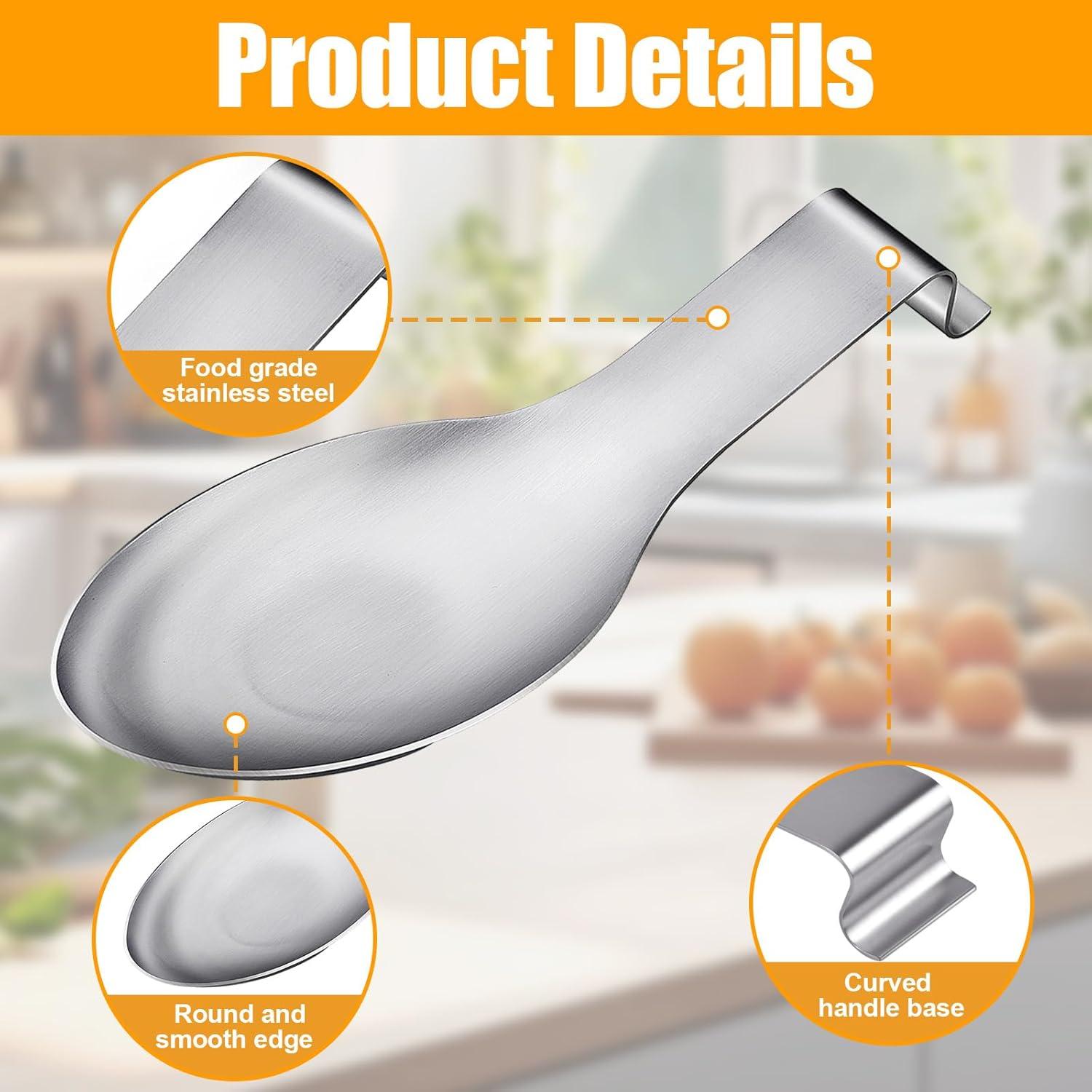 Soporte para Cucharas Acero Inoxidable Akamino 6 Pcs 23.6x24.9 cm