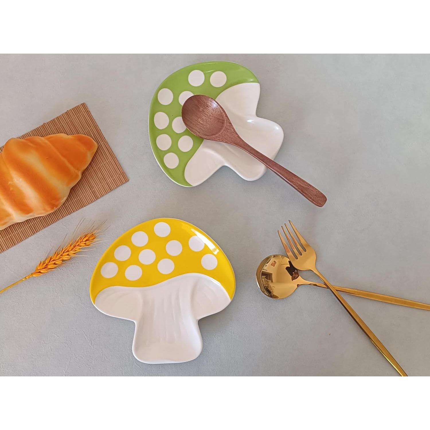 Reposapucheros de Cerámica Amarillo TOPYOKK Diseño Hongo