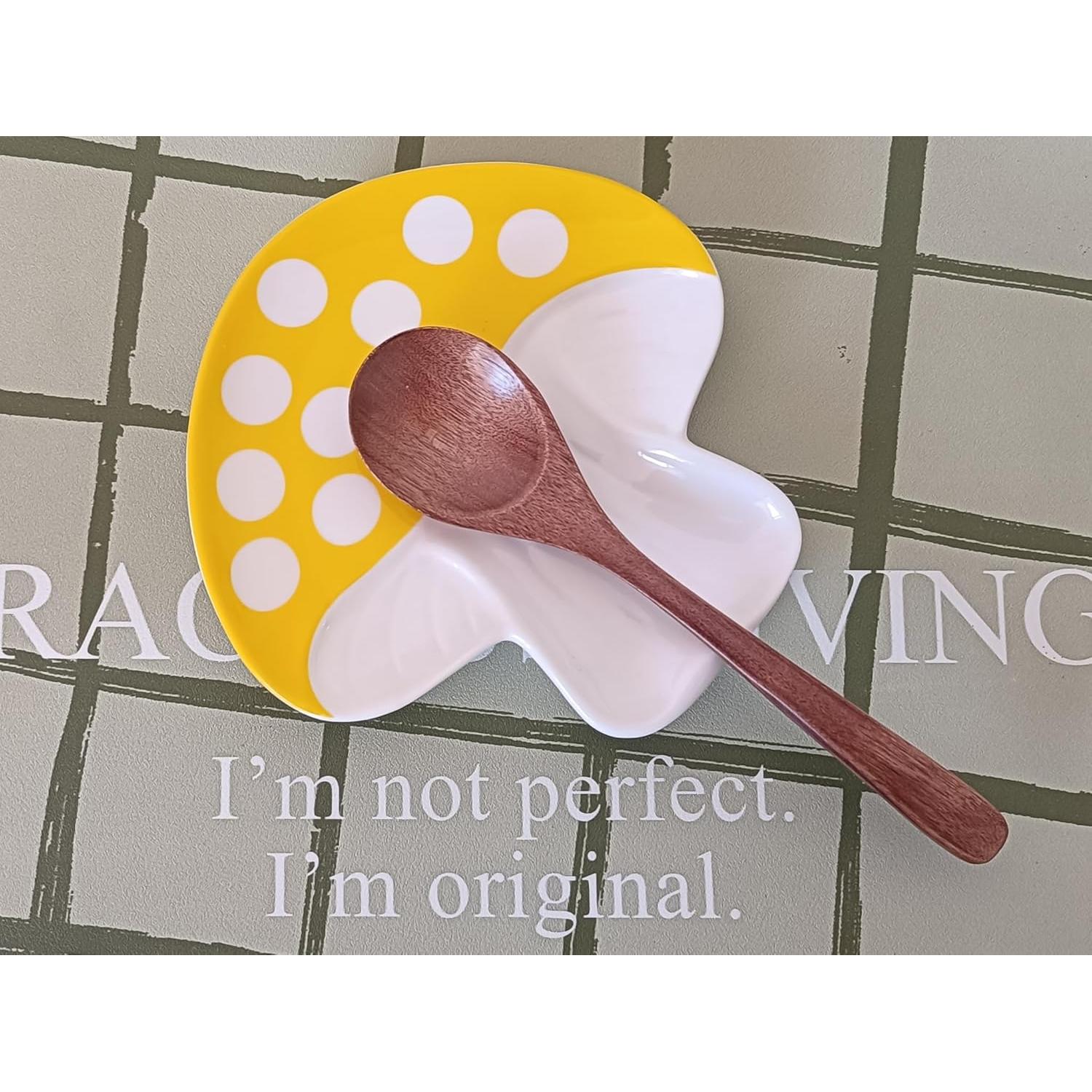 Reposapucheros de Cerámica Amarillo TOPYOKK Diseño Hongo