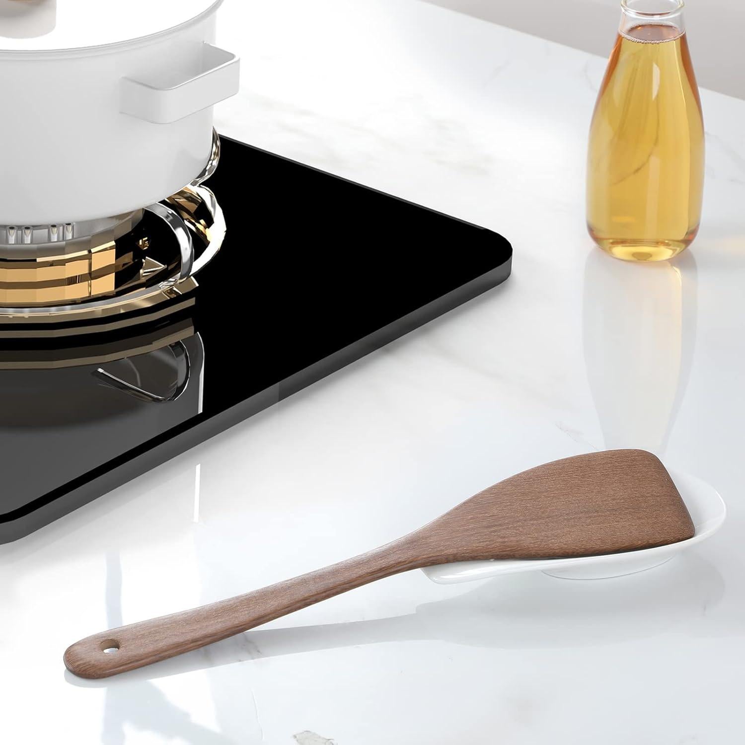 Soportes de Cucharas de Cerámica ONTUBE Set de 4 Blanco 16.5 cm