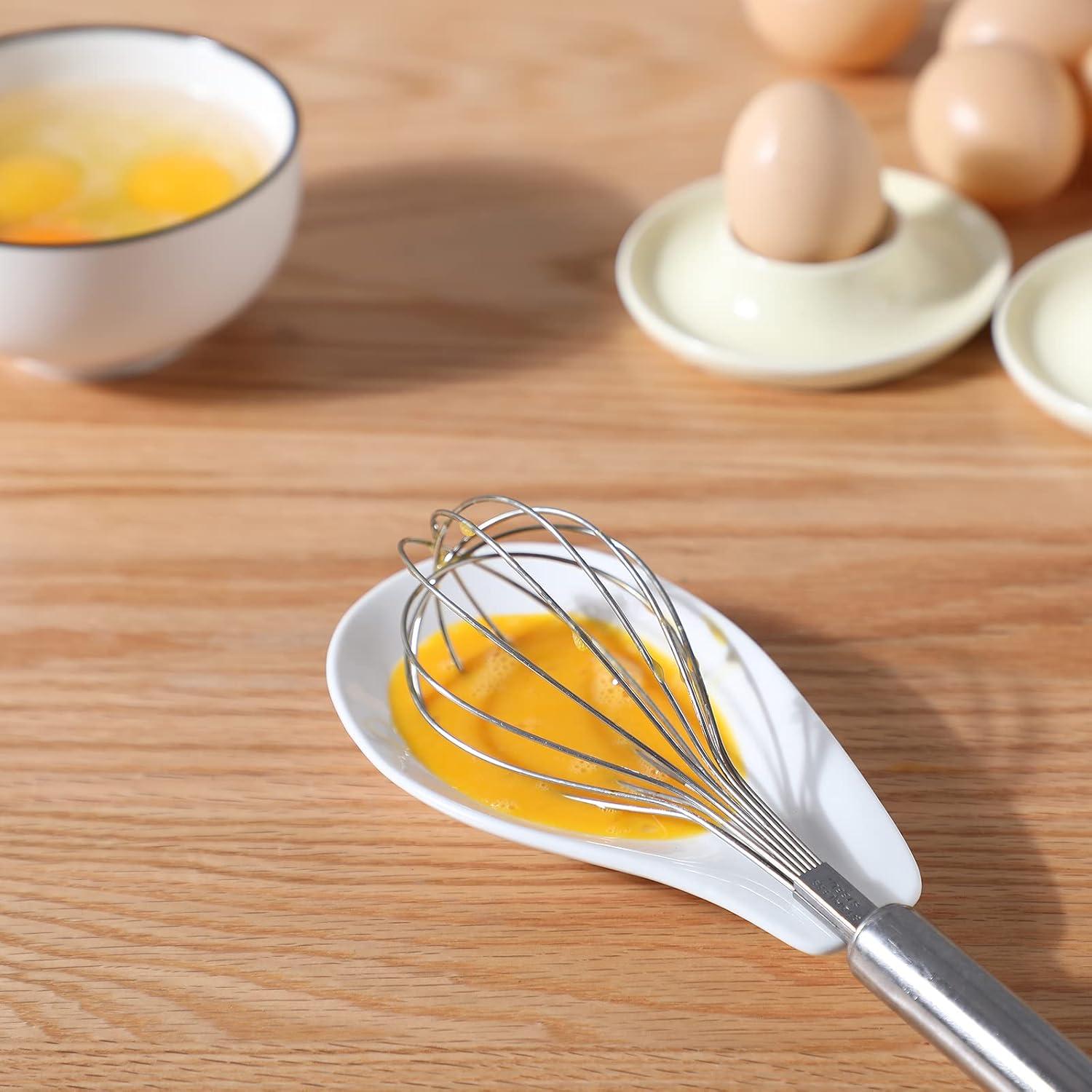 Soportes de Cucharas de Cerámica ONTUBE Set de 4 Blanco 16.5 cm