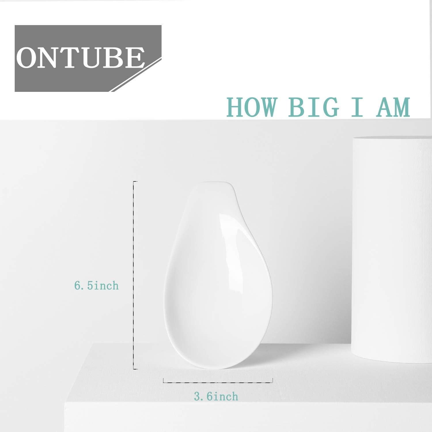 Soportes de Cucharas de Cerámica ONTUBE Set de 4 Blanco 16.5 cm