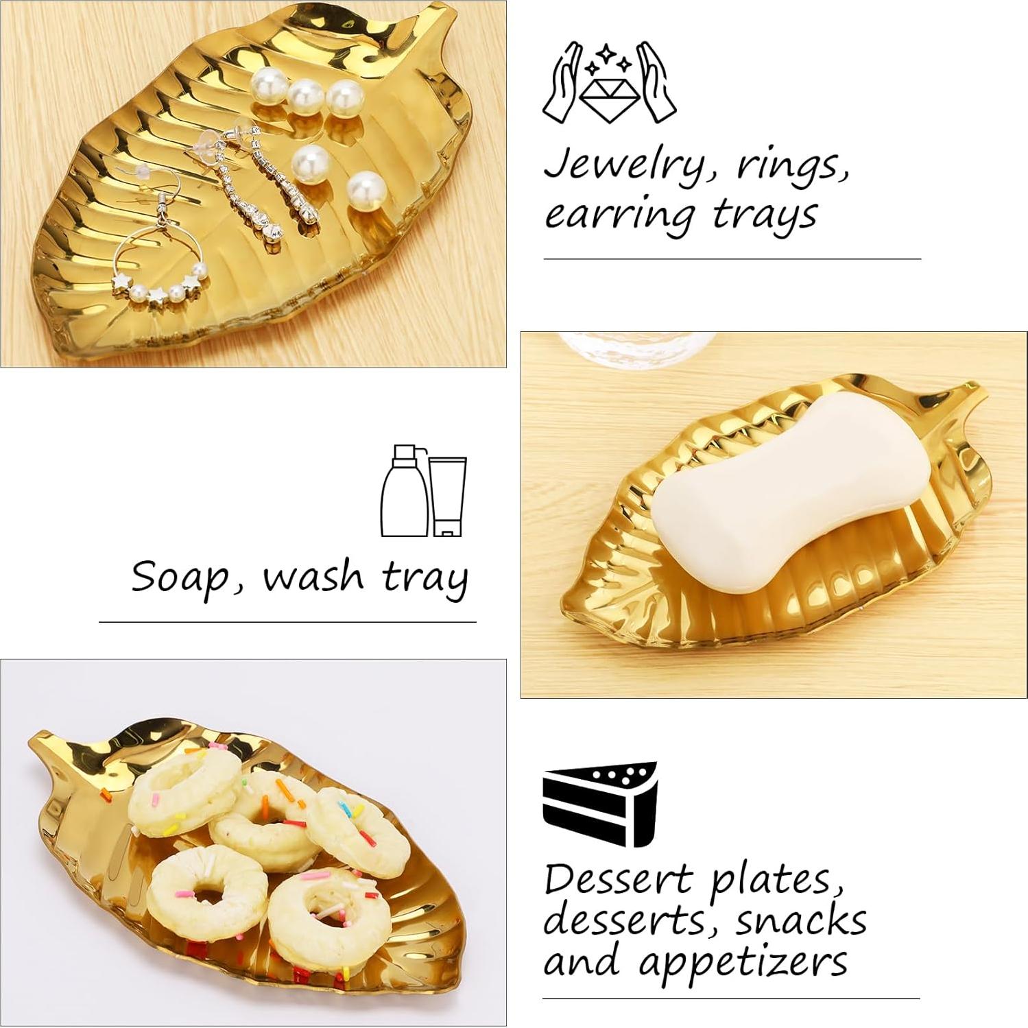 Soporte para cuchara dorado KALIONE 17x10 cm acero inoxidable